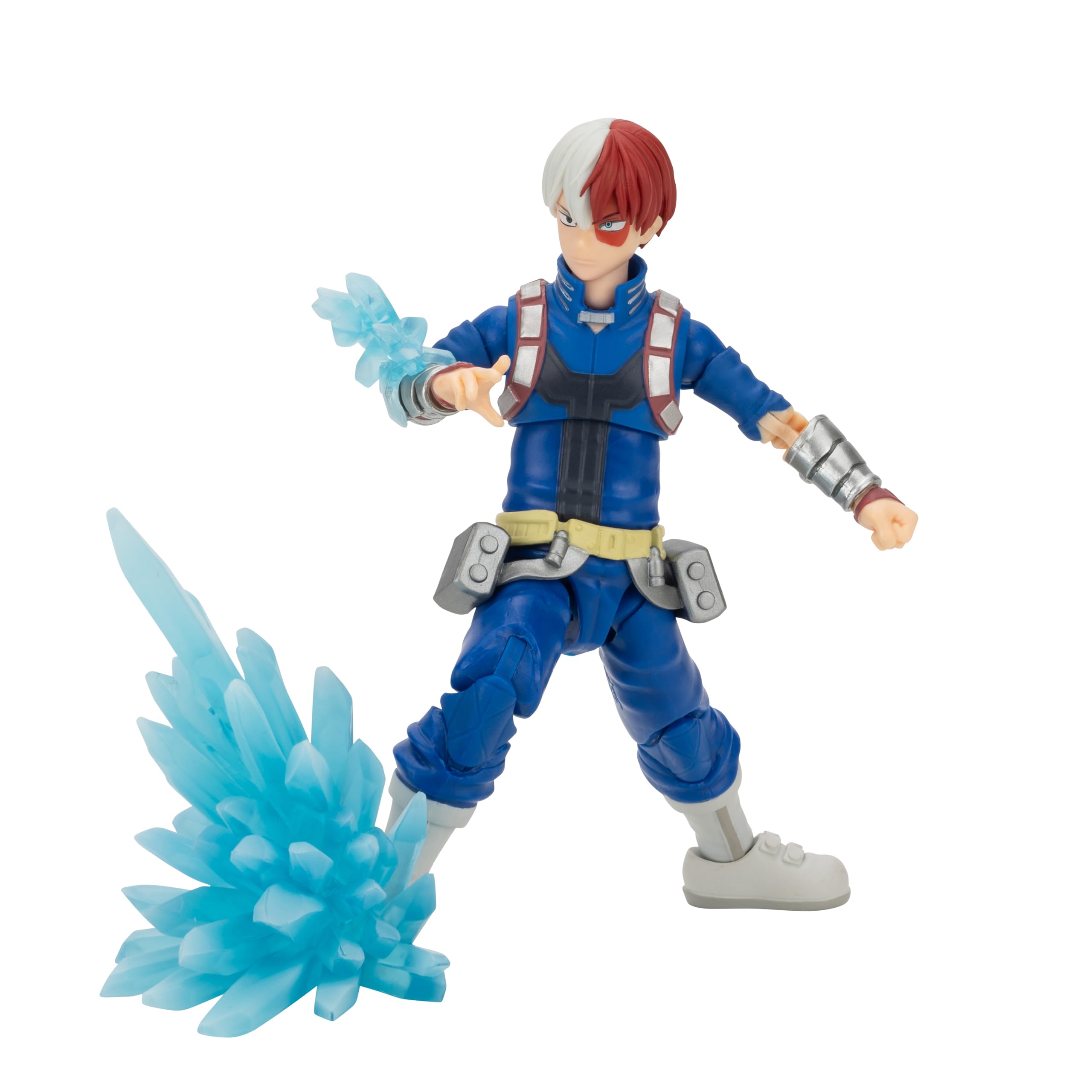 Total Anime Shoto Todoroki 6.5-Inch Poseable Figure with Swappable Faceplates and Fire/Ice Effects 8