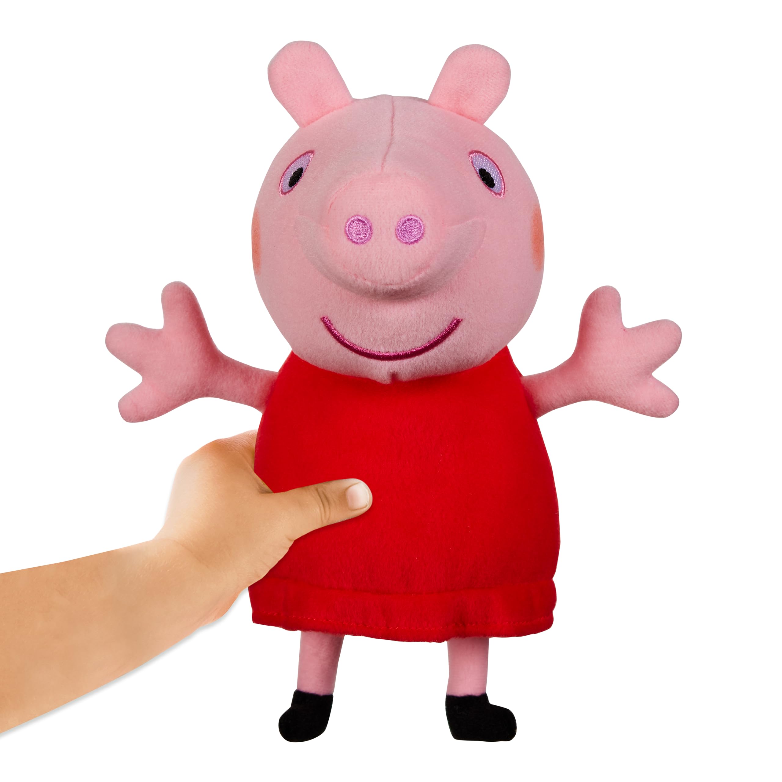 Peppa Pig Talking Red Dress Plush Toy - Interactive Soft Doll for Toddlers, 20cm 6