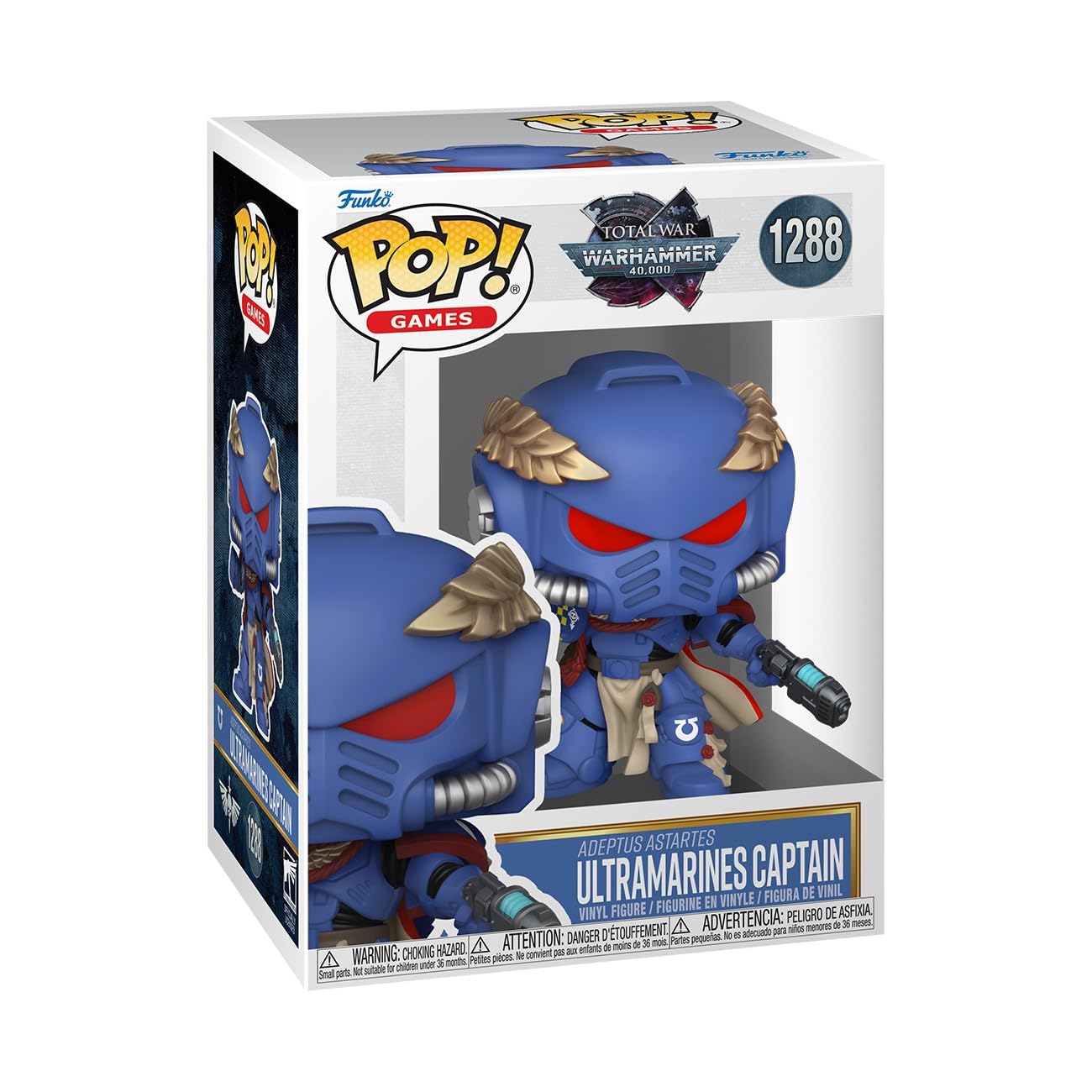 Funko POP! Games: Warhammer - Ultramarines Captain Justain Vinyl Figure