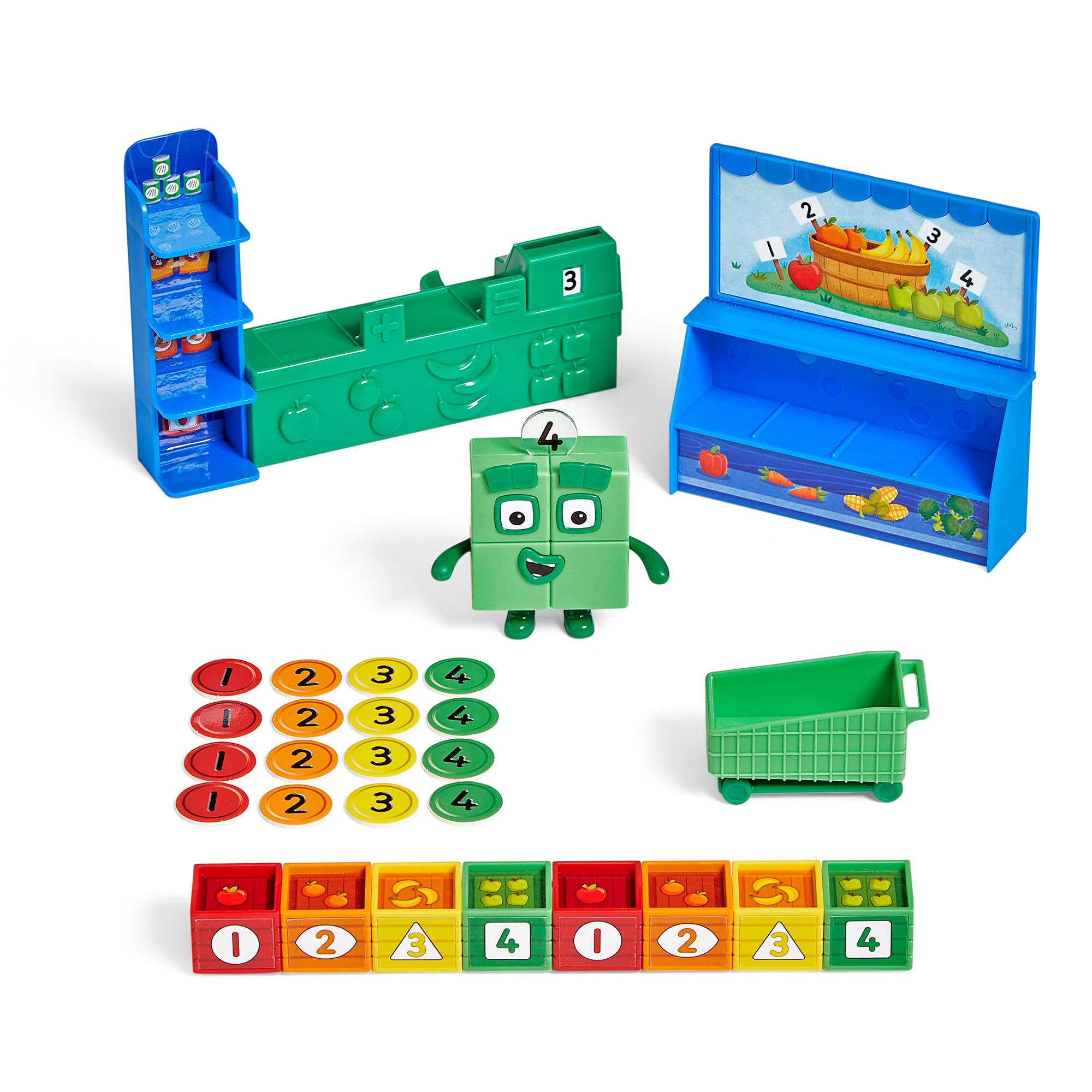 Learning Resources Numberblocks Add It Up Mini Market - Educational Role Play Toy for Ages 3+ 8