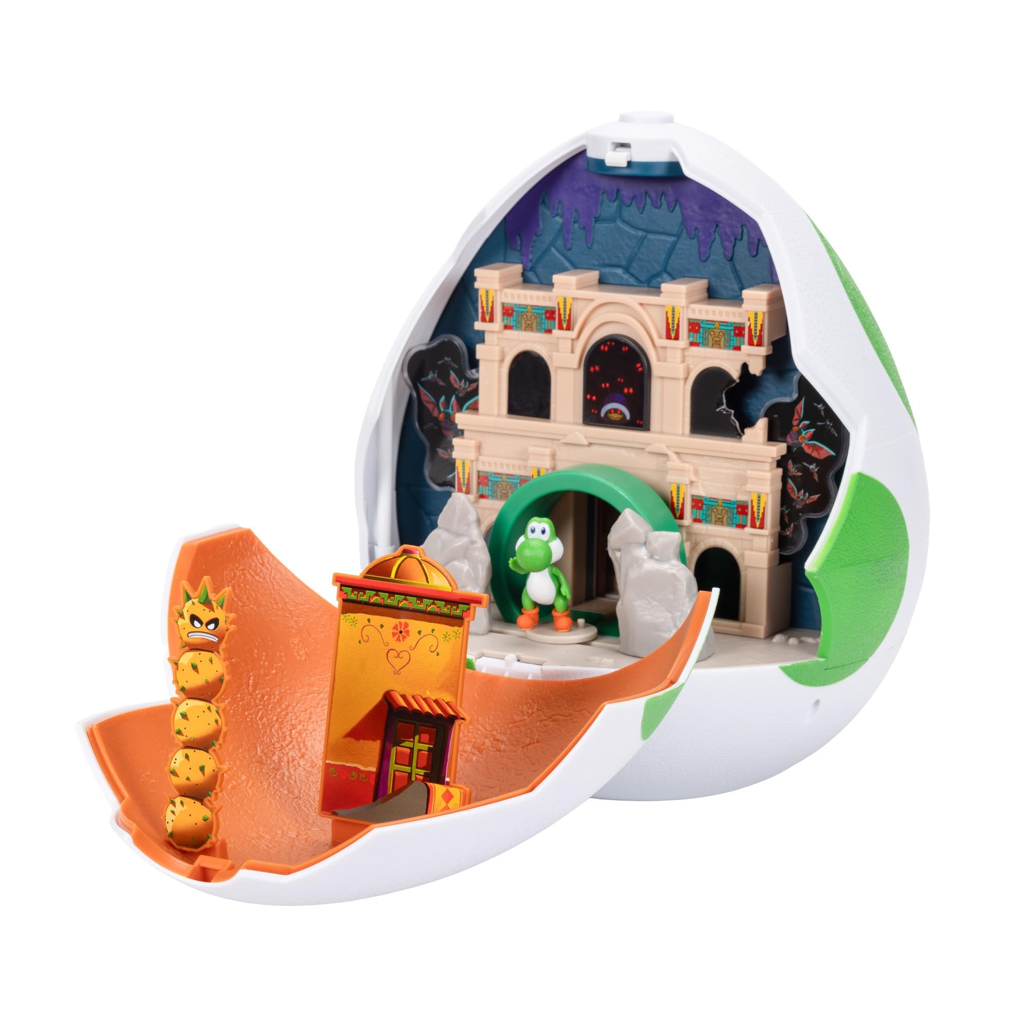 THE SUPER MARIO BROS. MOVIE Yoshi Egg Playset with Fire Mario & Yoshi Figures | Compatible with 4cm Figures 2