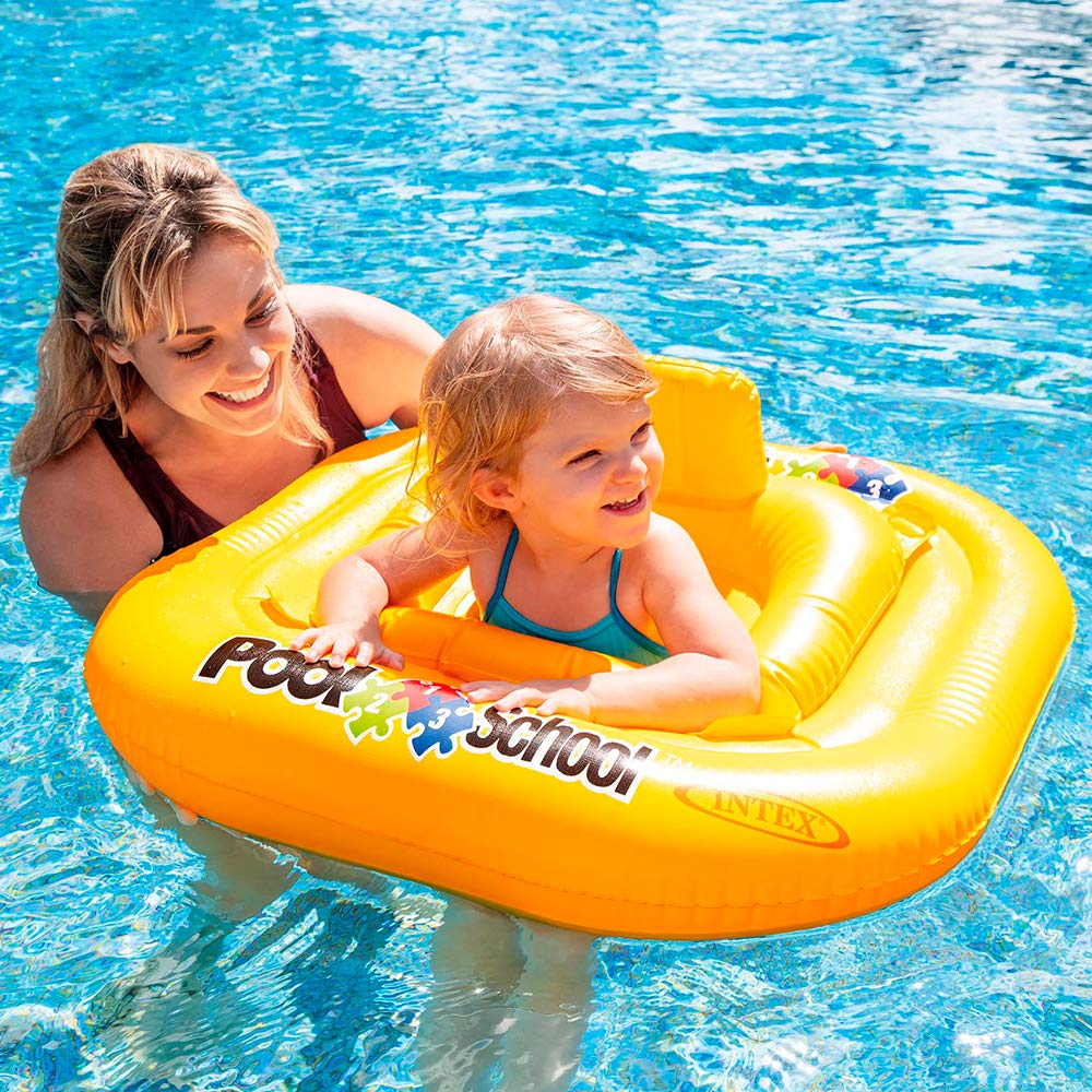 Intex 56587EU Deluxe Baby Float - Square Ring with Back Support for Stability 6