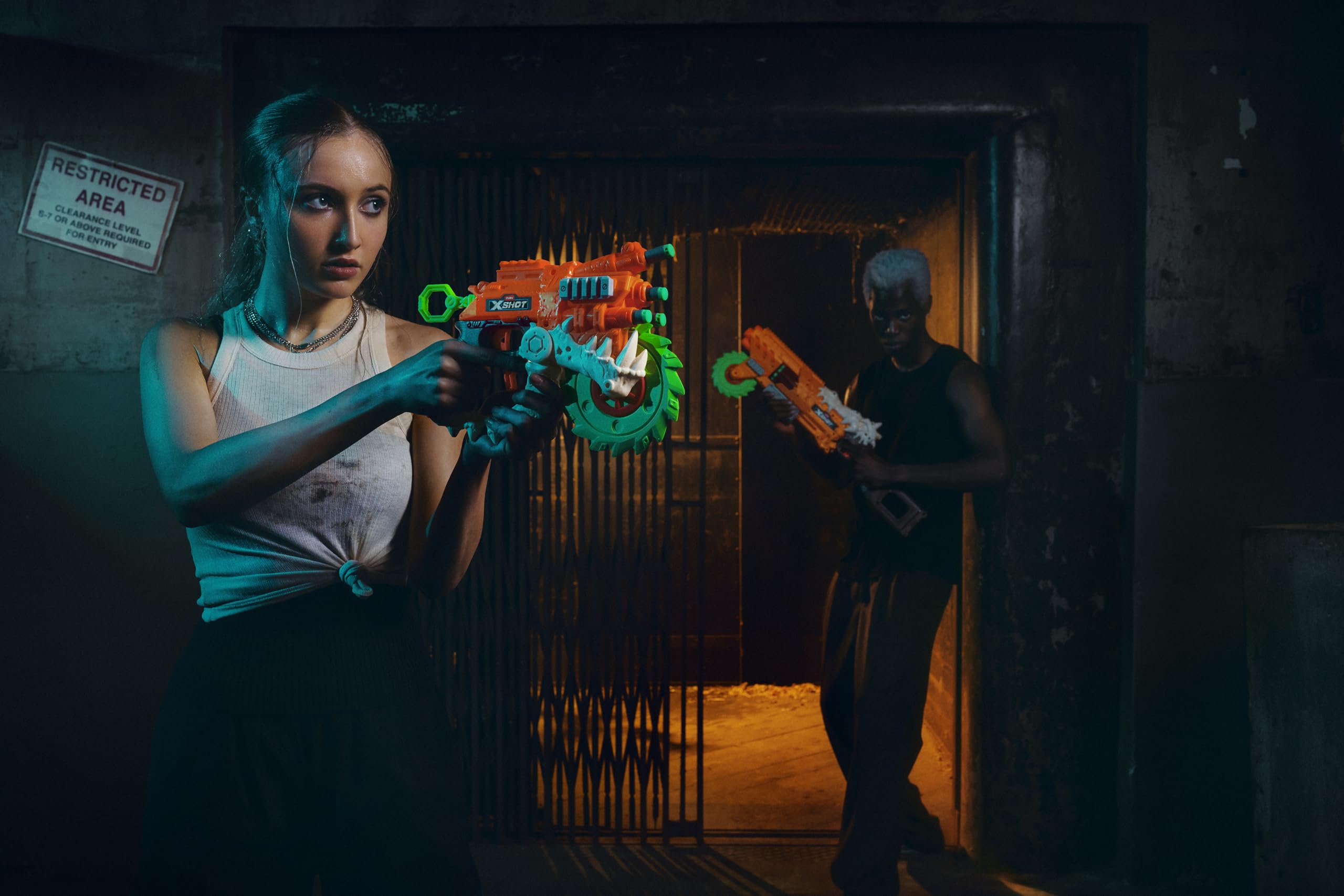 XSHOT Insanity HorrorFire Reaper X Twin Pack - Foam Blaster with Saw Blade Action & Air Pocket Darts 3