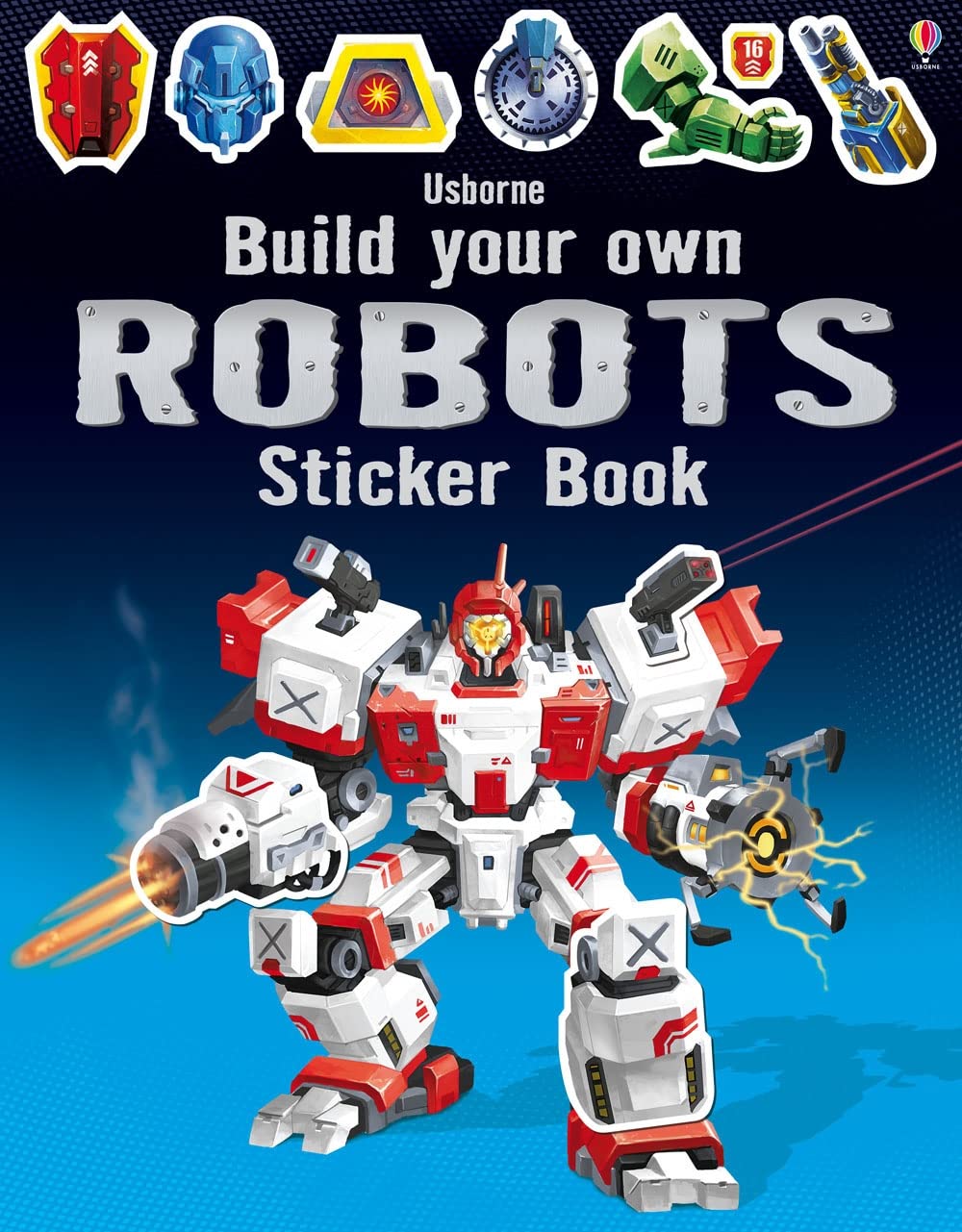 Usborne Build Your Own Robots Sticker Book - Activity Book | Ages 4-6 | 34 Pages
