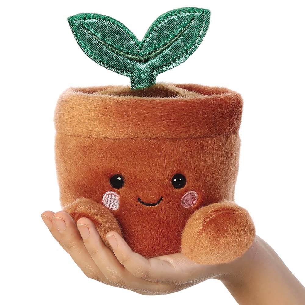 AURORA Palm Pals Terra Potted Plant Stuffed Toy - 13 cm Plush | Eco-Friendly | Suitable from Birth