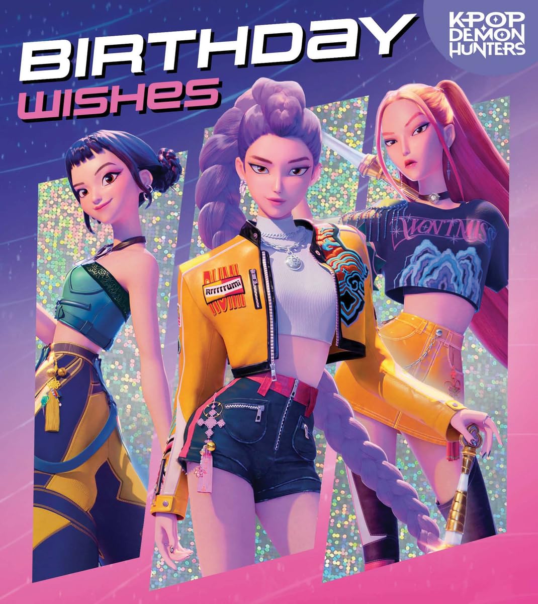 Danilo Promotions LTD KPOP Demon Hunters Birthday Card | Pink | Standard Size
