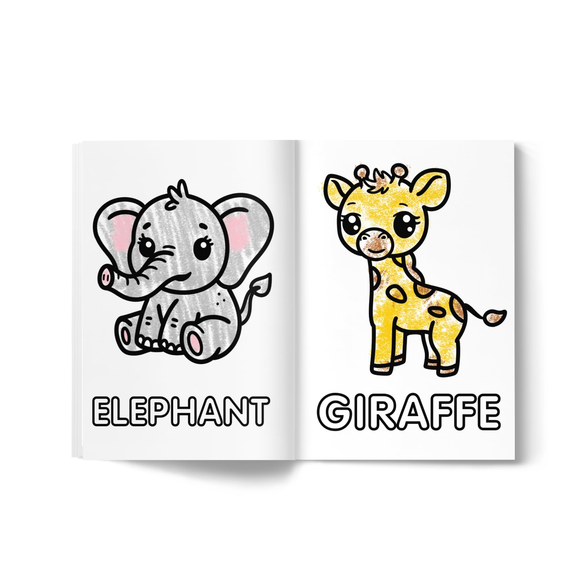 Color Fluff Toddler's Head Start Educational Coloring Book Ages 1-3 | Over 100 Pages | Paperback 2