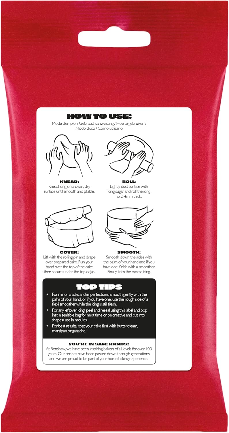 Renshaw Just Roll With It Fondant Icing - Jet Black, 250g 5