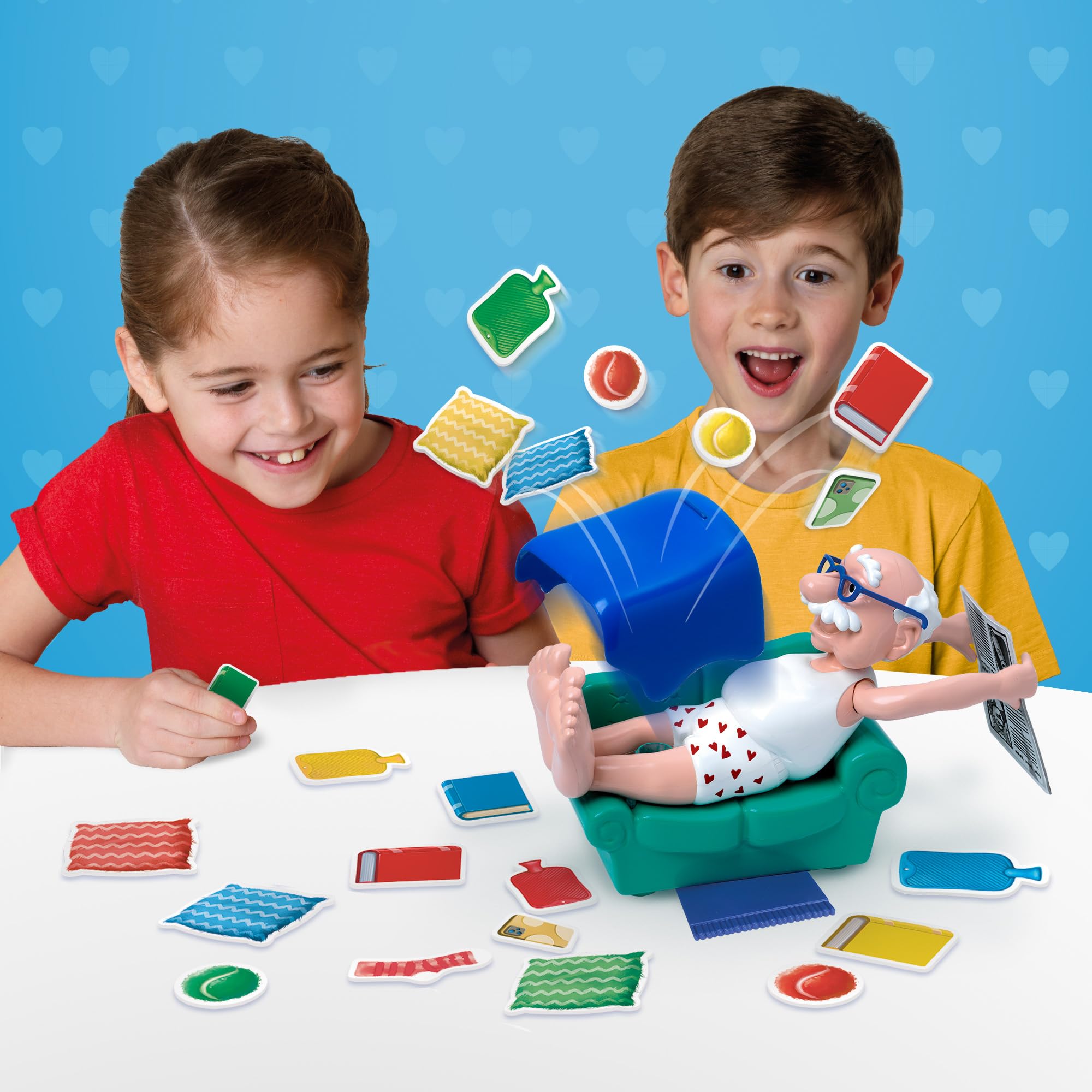 Ideal Grandad Tickle Toes: The Stack, Tickle and Topple Family Board Game 4