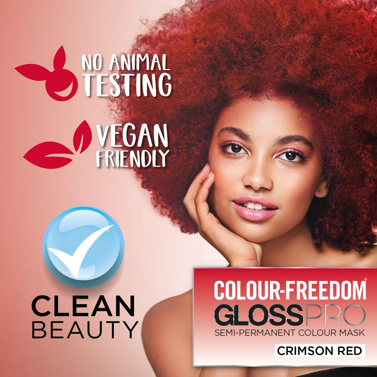 Knight & Wilson Colour Freedom Gloss Pro Semi-Permanent Hair Colour - Crimson Red, 150ml