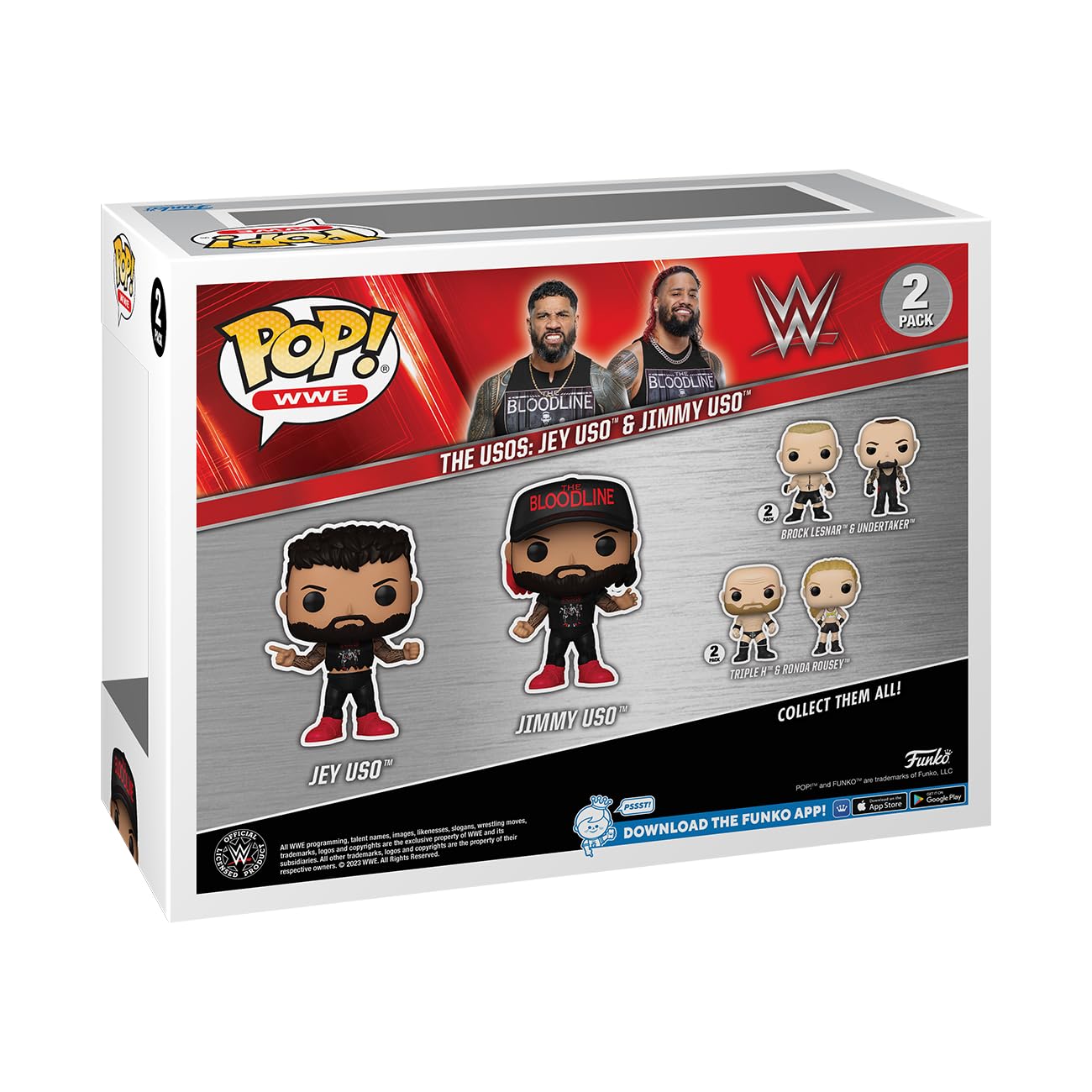 Funko Pop! WWE: Jey Uso - Uso Bros Brothers 2PK Vinyl Figure (72282) 11
