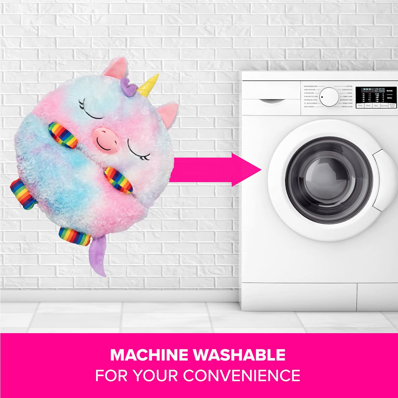 Happy Nappers Kinderschlafsack Regenbogen-Einhorn – Plüschtier und bequemer Schlafsack für Unisex-Jugendliche 7