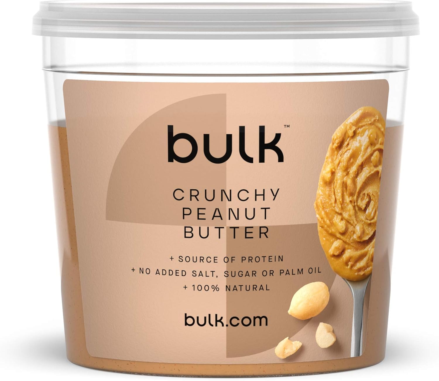 Bulk - Natural Roasted Peanut Butter Tub, Crunchy, 1 kg