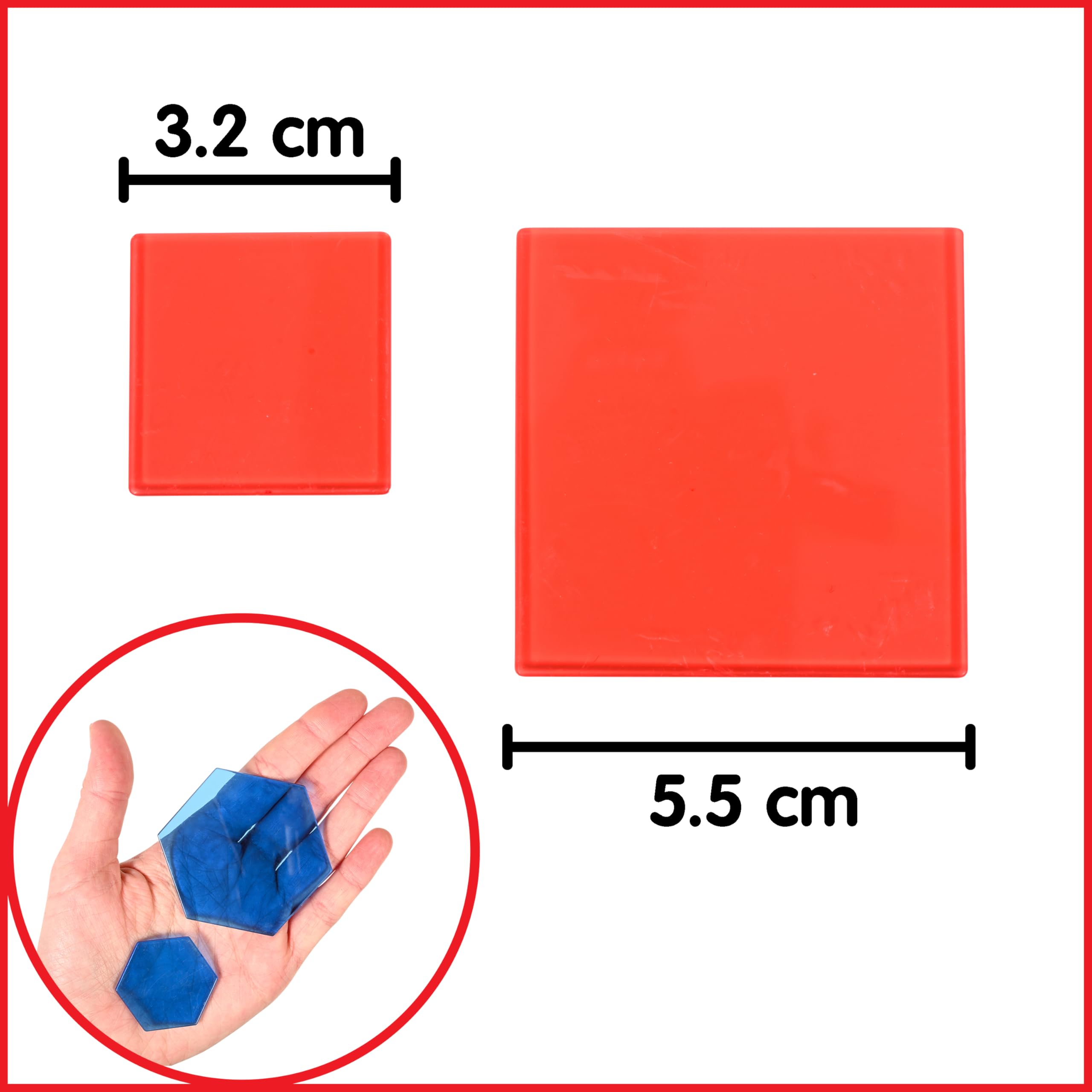 edxeducation Transparent Attribute Blocks - Educational Playset for Early Learning 6