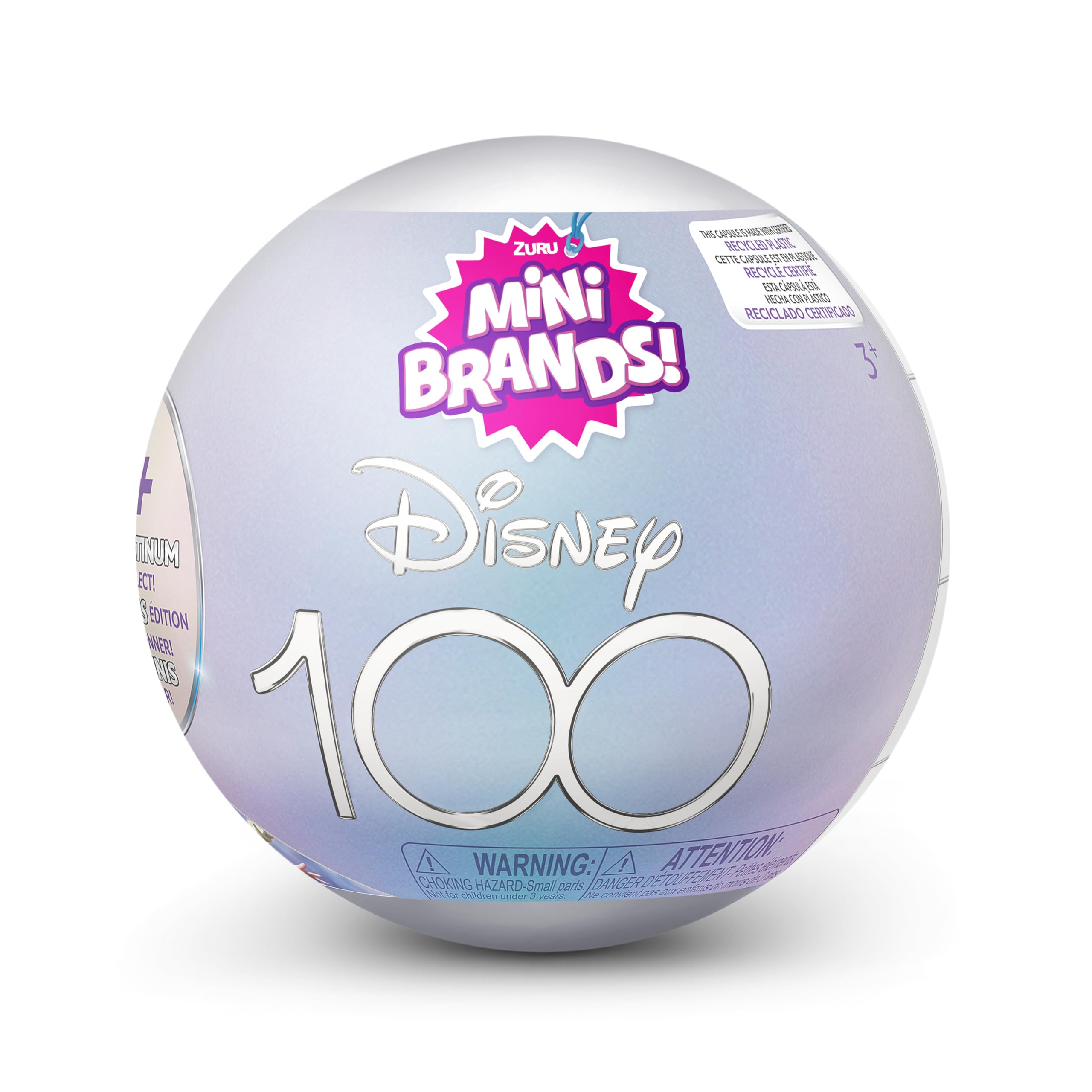 Mini Brands Disney Platinum Limited Edition - Mystery Capsule with 5 Surprise Minis, 100th Anniversary Collectible (1 Capsule) 6