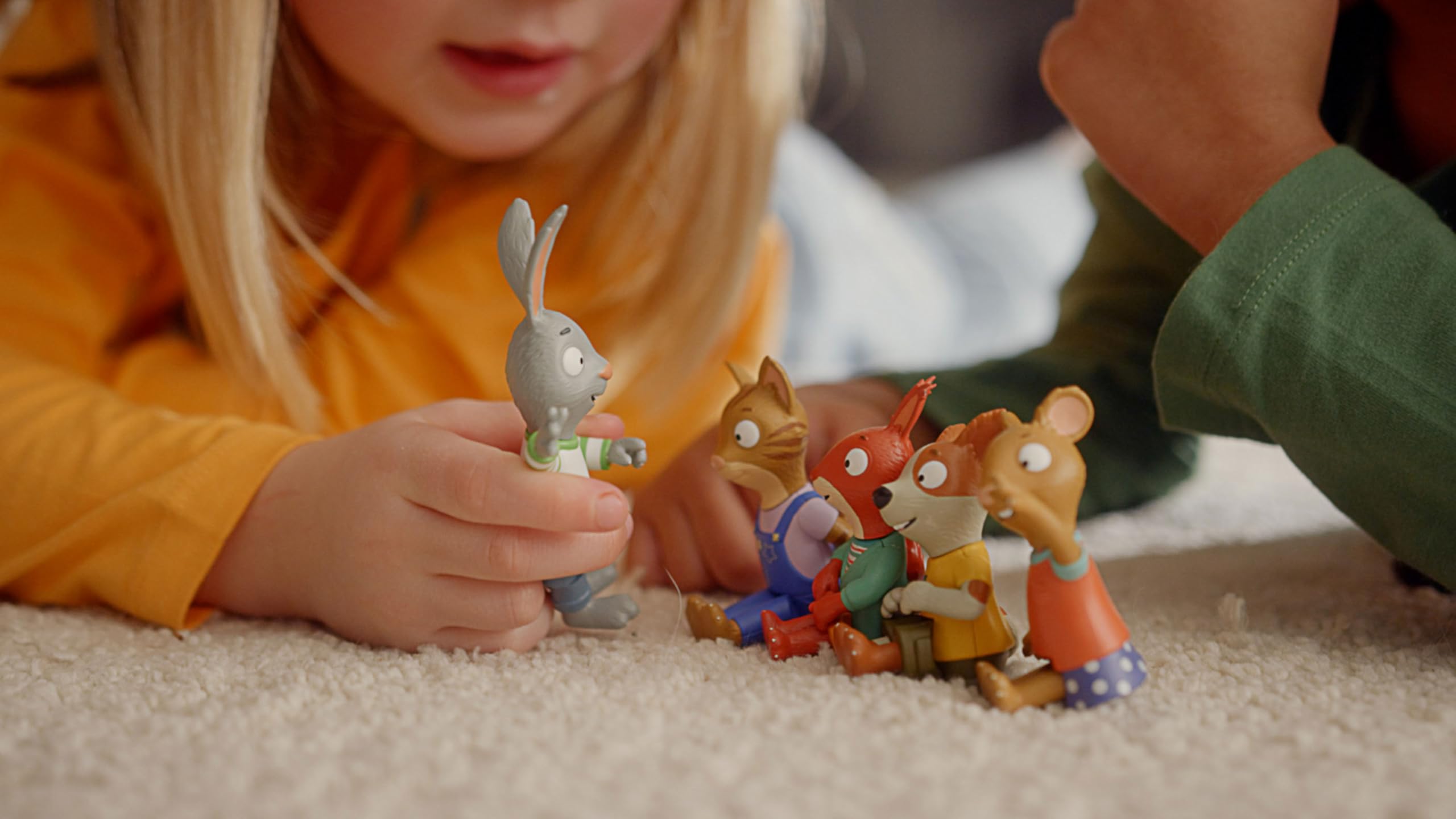 BANDAI Pip and Posy 5 Figure Pack - 5 x 10cm Bendable Action Figures 9