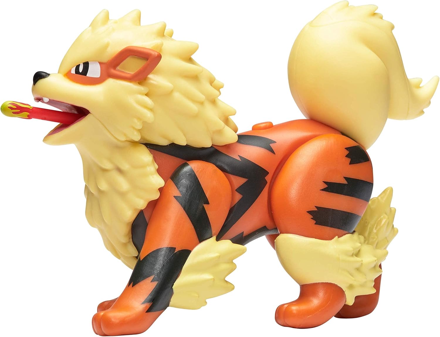 Arcanine Battle Feature Figure - 4.5-Inch Action Figure with Fire Missile Attack 3