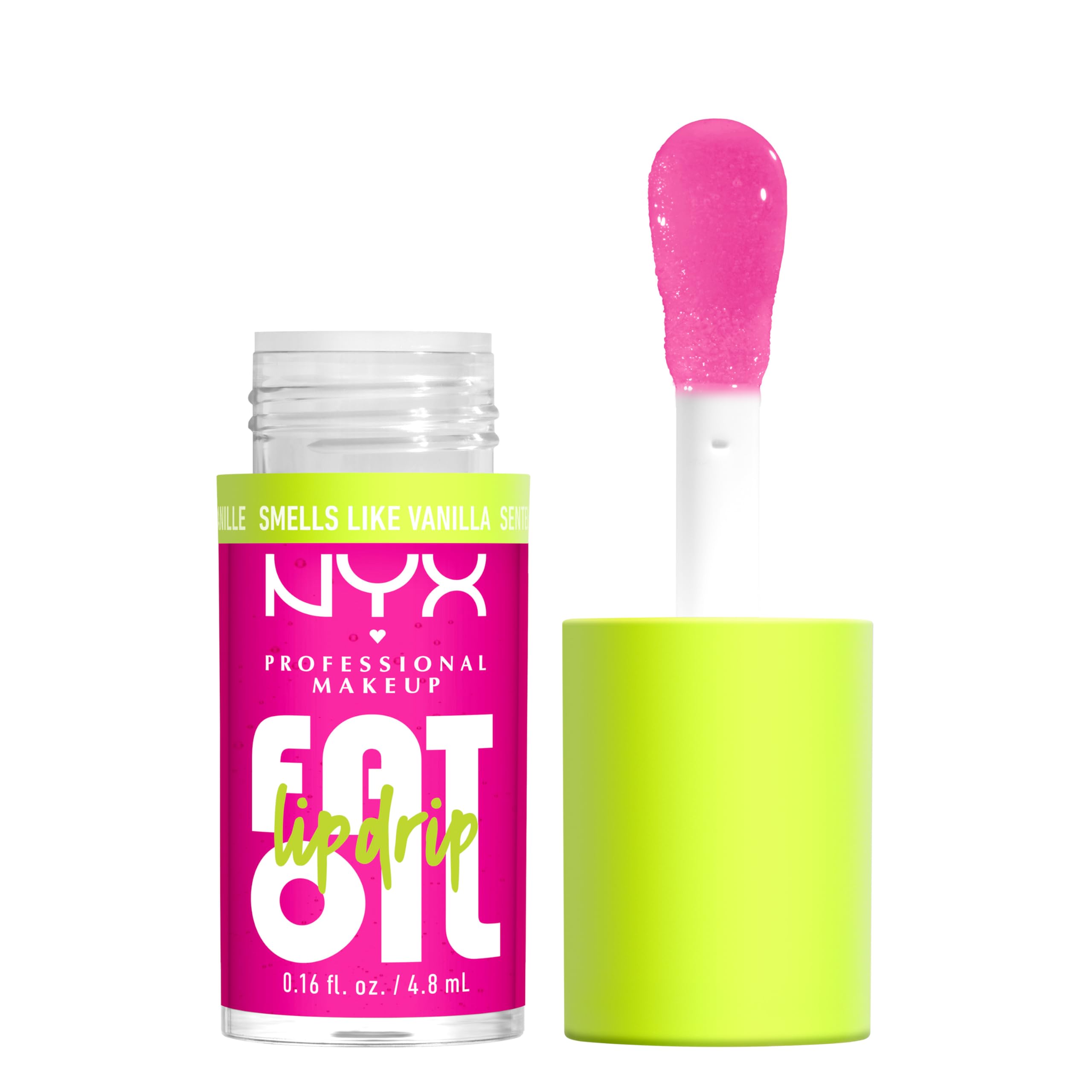 NYX PROFESSIONAL MAKEUP Fat Oil Lip Drip Lip Gloss - High Shine Tinted Gloss | 12 Hr Hydration | 4.8 ml