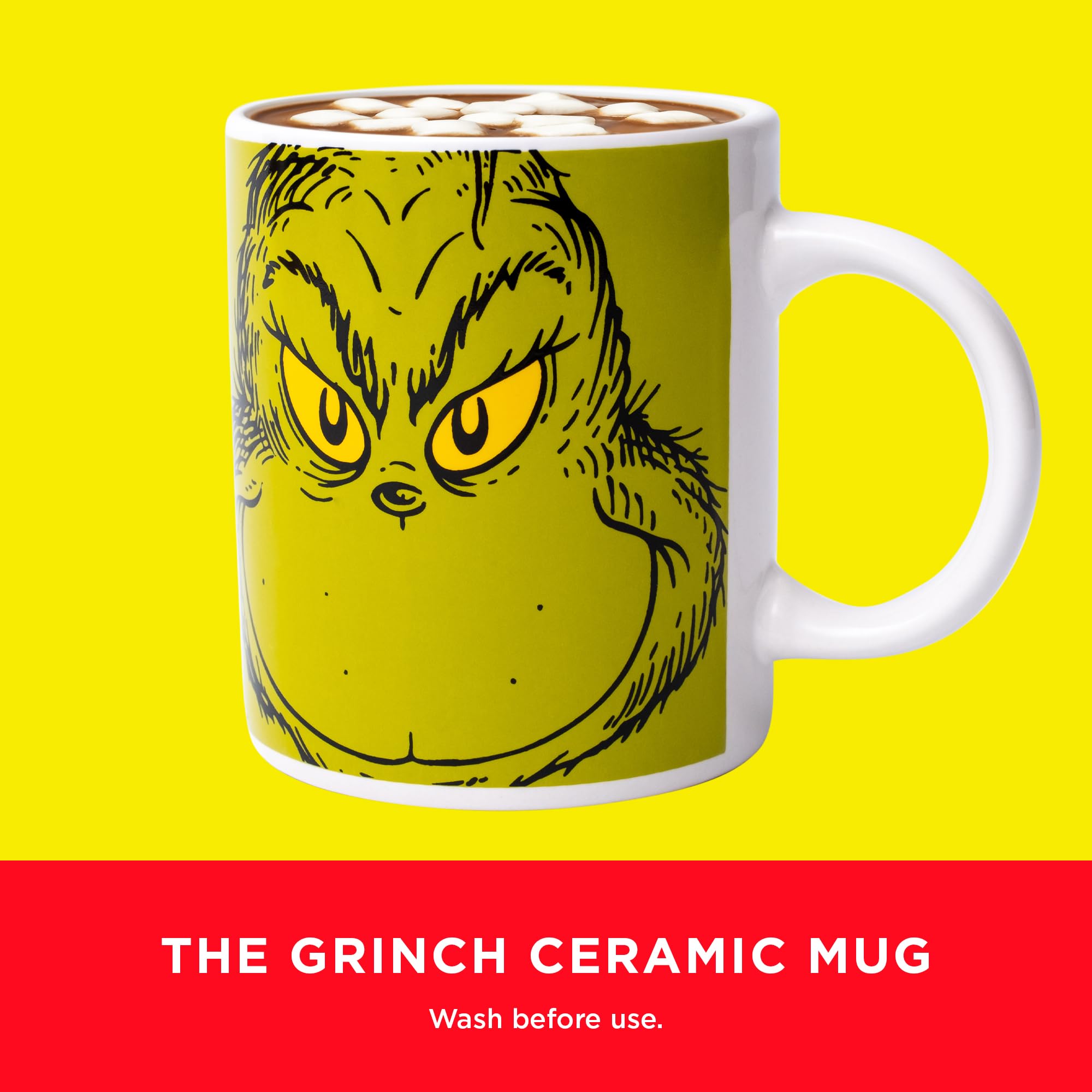 Grinch Hot Chocolate Gift Set with Mug and Socks - Hot Chocolate & Marshmallows 4