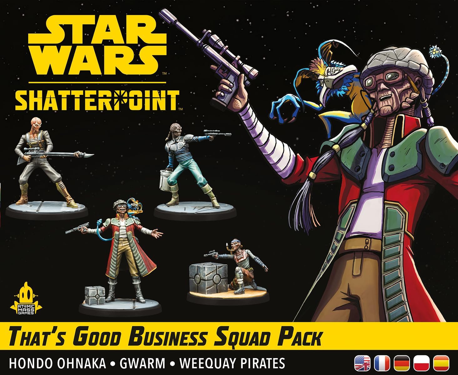 Atomic Mass Games Star Wars: Shatterpoint That's Good Business Hondo Ohnaka Squad Pack 6