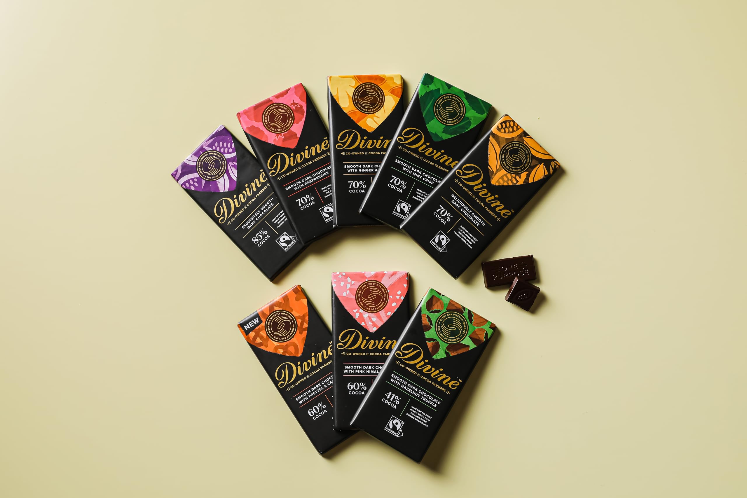 Divine - 85% Cocoa Dark Chocolate Bar (90 g, Pack of 15) 6