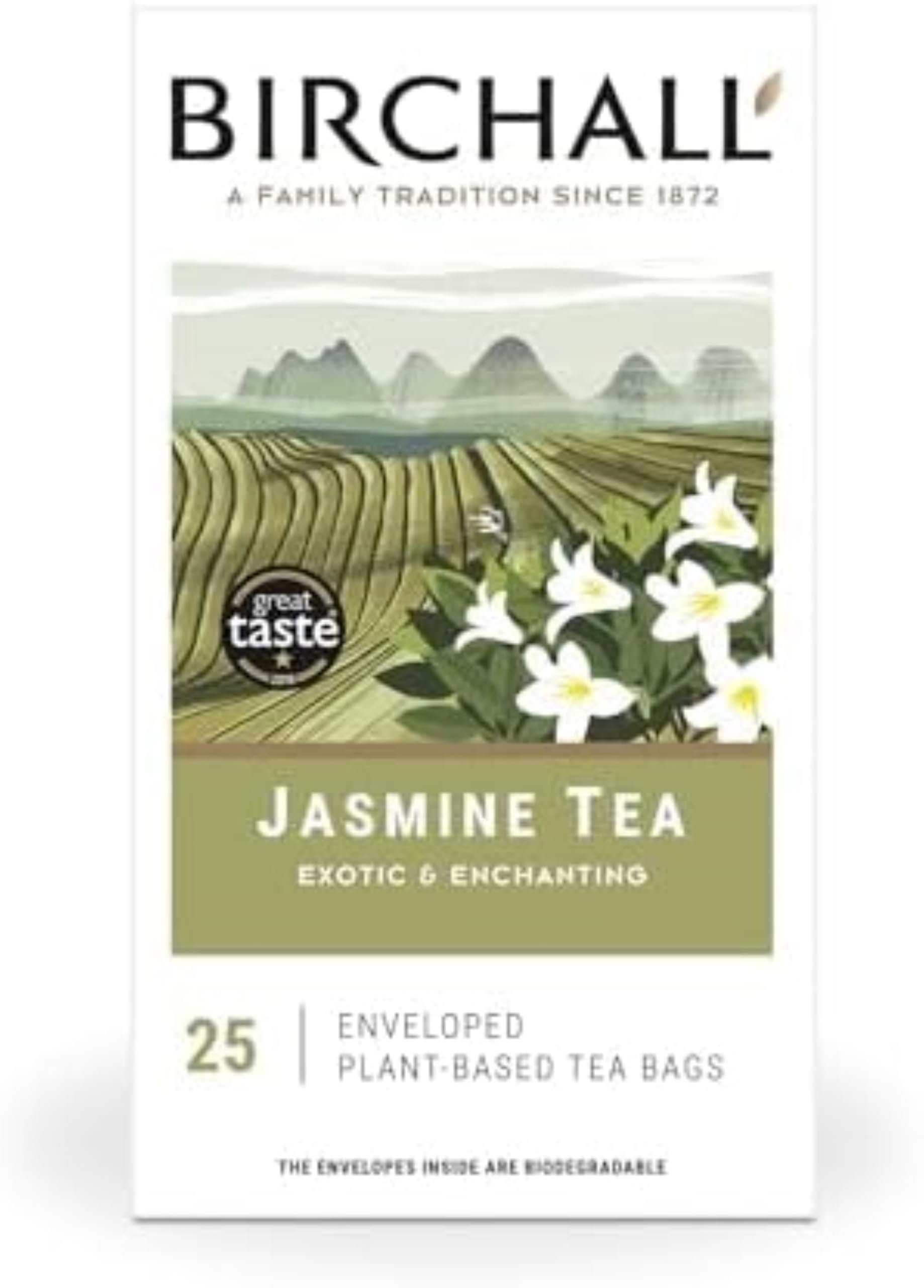 Birchall Jasmine Green Tea Bags - Antioxidant Rich, Stress Relief, Immune Support | 25 Count 4