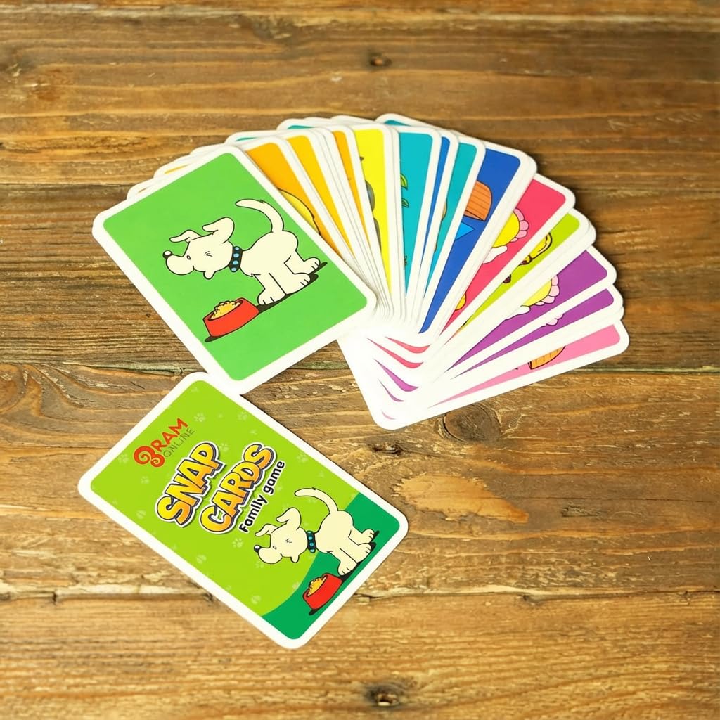 RAM ONLINE Classic Snap Card Game - Matching Pairs | Family Friendly | Ages 3+ 8