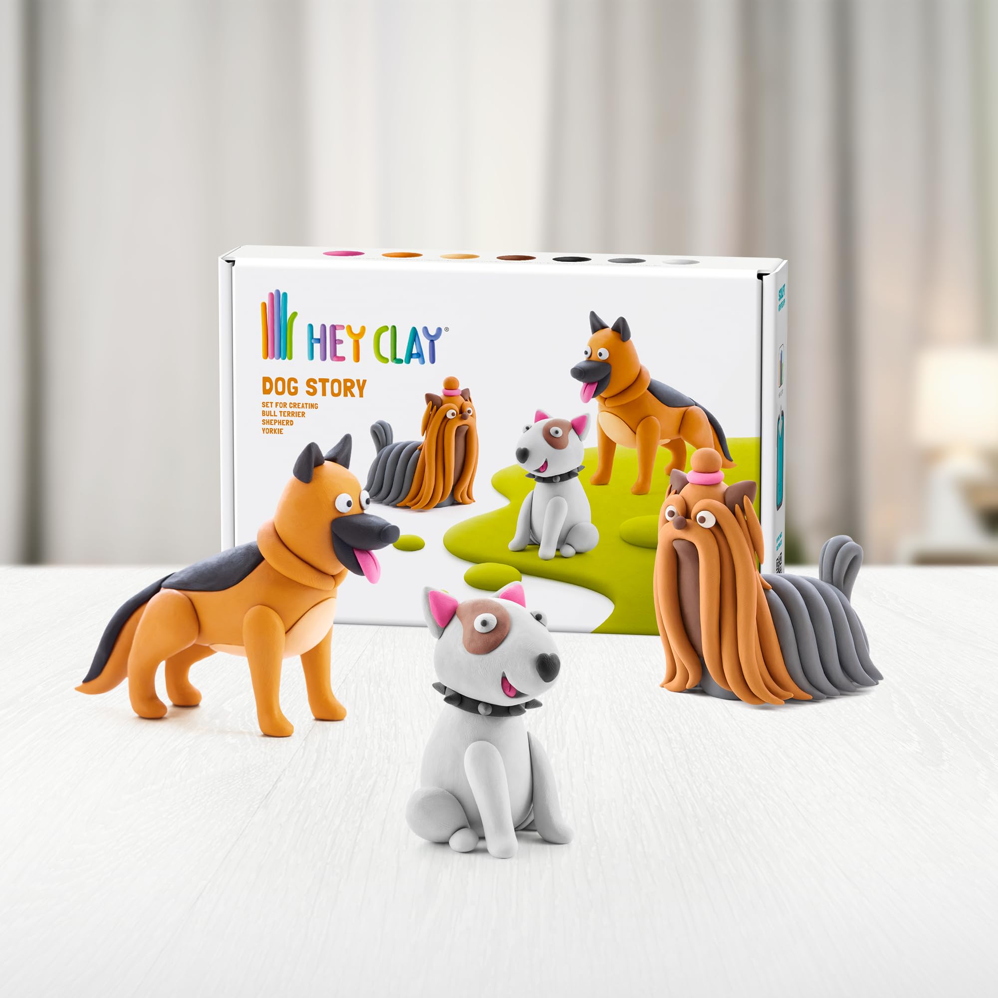 Hey Clay Dog Story - Air-Dry Modeling Clay for Kids with Interactive App - Ages 3+ 18