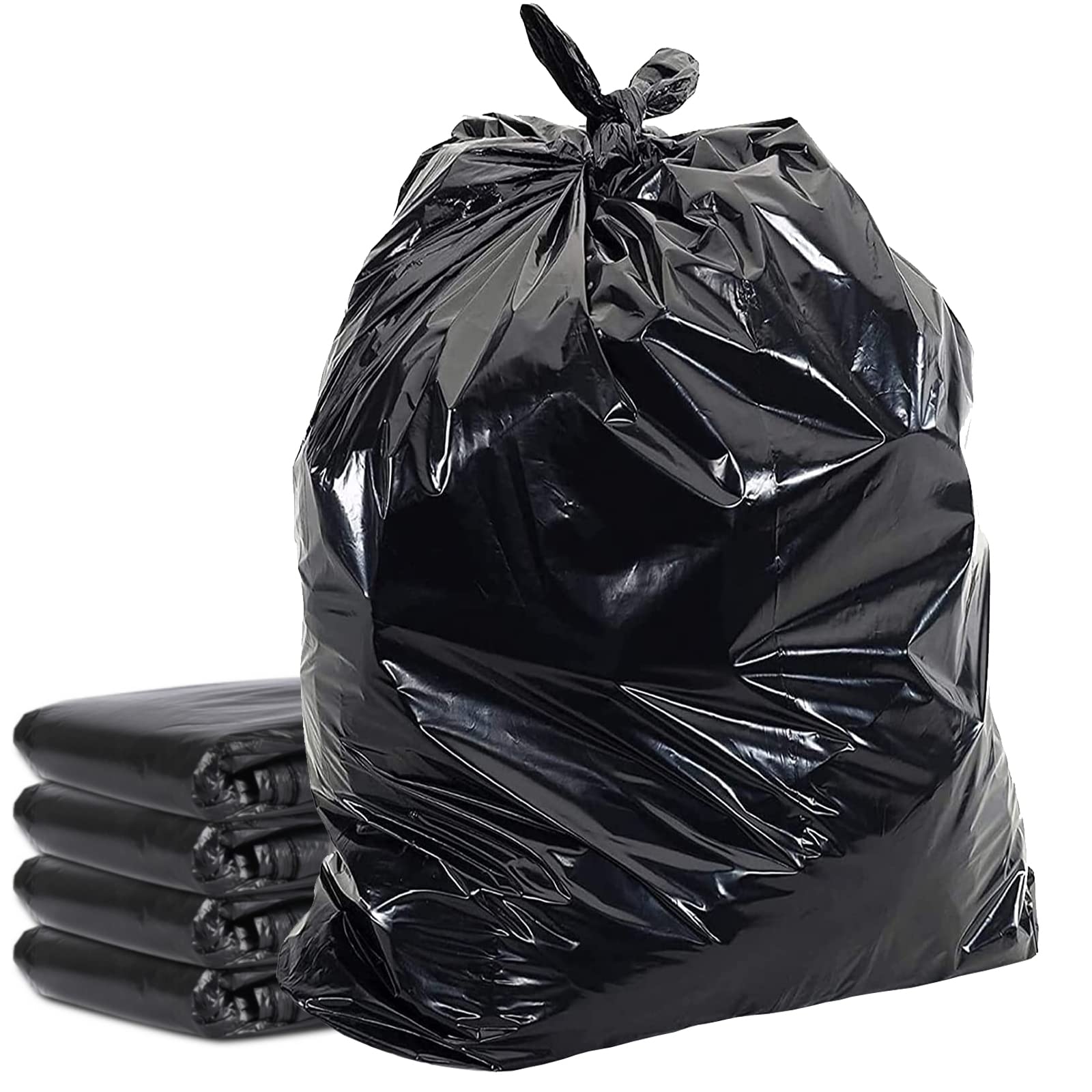 HomeSmith Extra Large Extra Heavy Duty Refuse Sacks - 120L Capacity, Pack of 10 Black Bin Bags