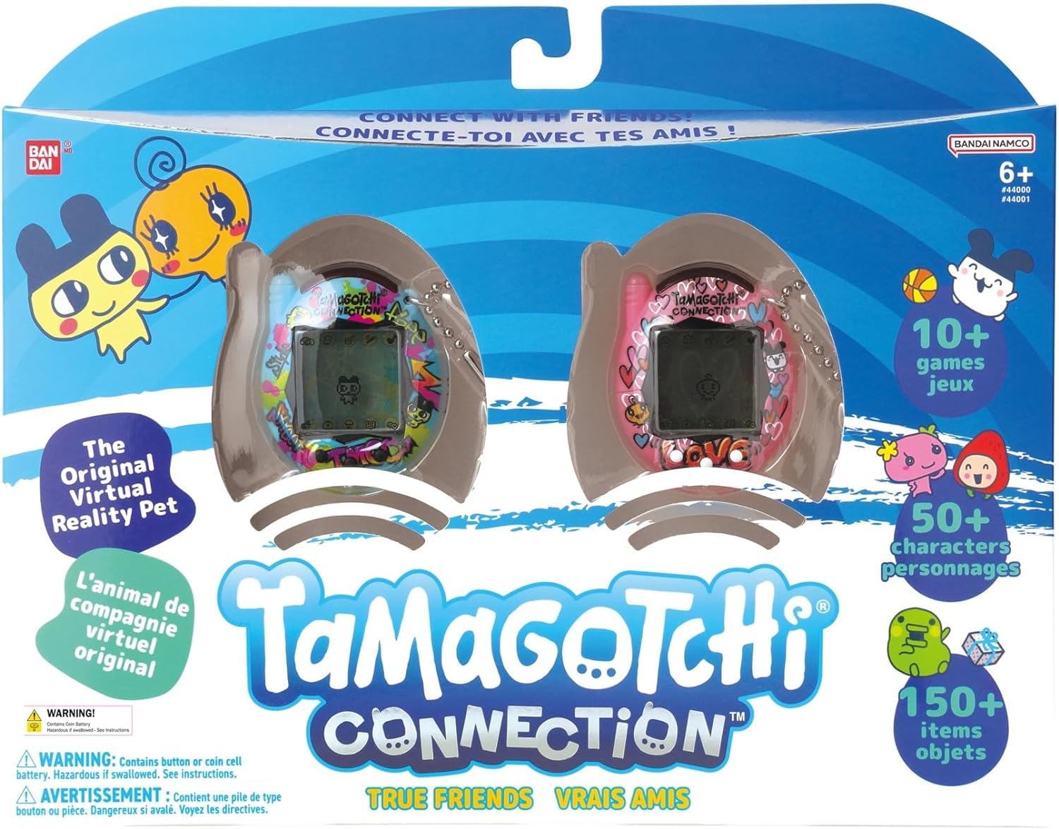 Tamagotchi Connection Double Pack - Virtual Pets with Infrared Connection for Ages 8+