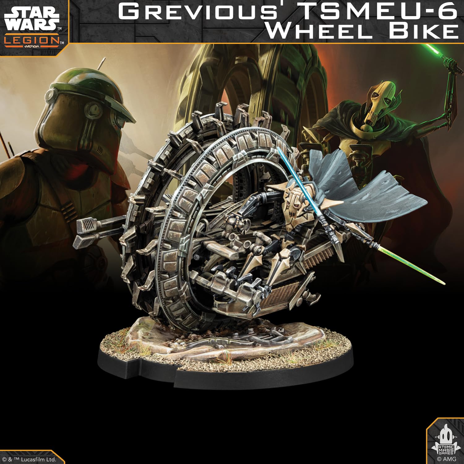 Asmodee Star Wars: Legion - General Grievous on TSMEU-6 Wheel Bike | Strategy Wargame | 2 Players 4