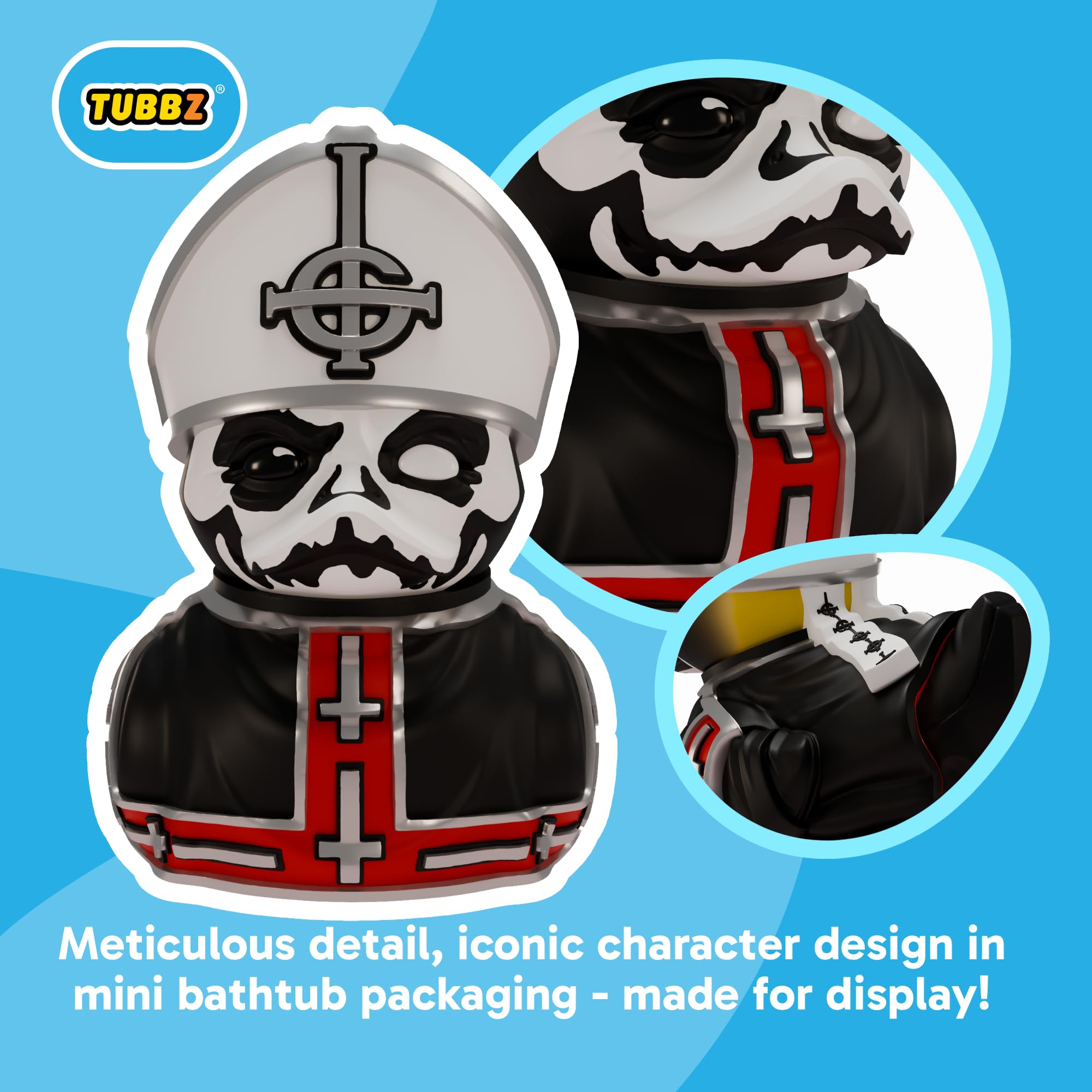 TUBBZ Mini Collectible Figure - Ghost Papa Emeritus I Cosplaying Rubber Duck | 2 Inch
