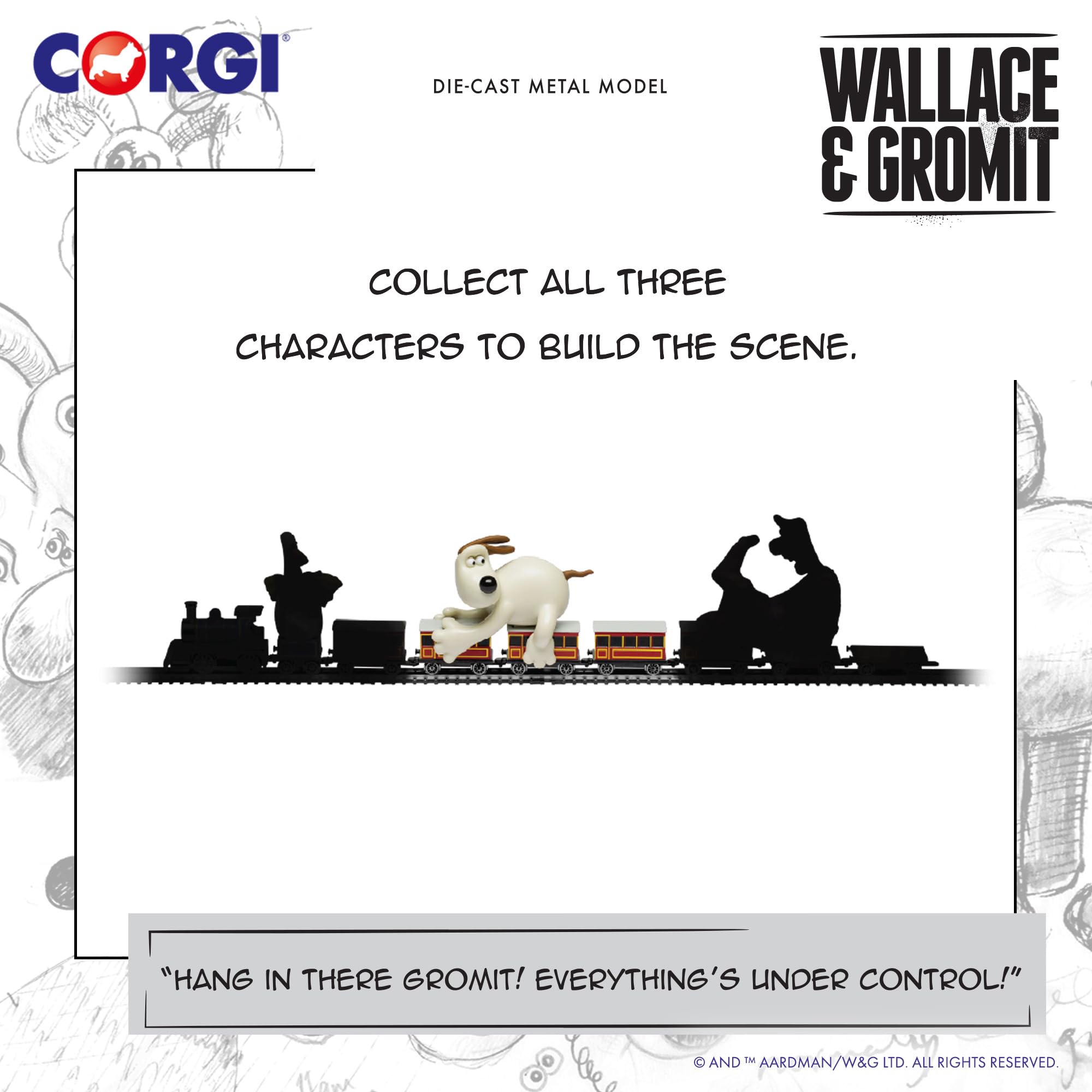 Corgi Train Chase Collection - Gromit Diecast Train Toy CC80603 5