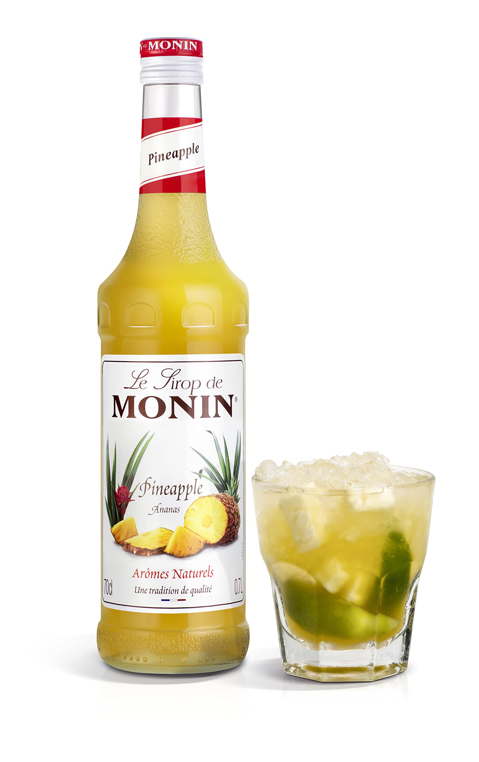 Monin Premium Pineapple Syrup - Tropical Flavor for Cocktails & Mocktails | 700ml Glass Bottle 2