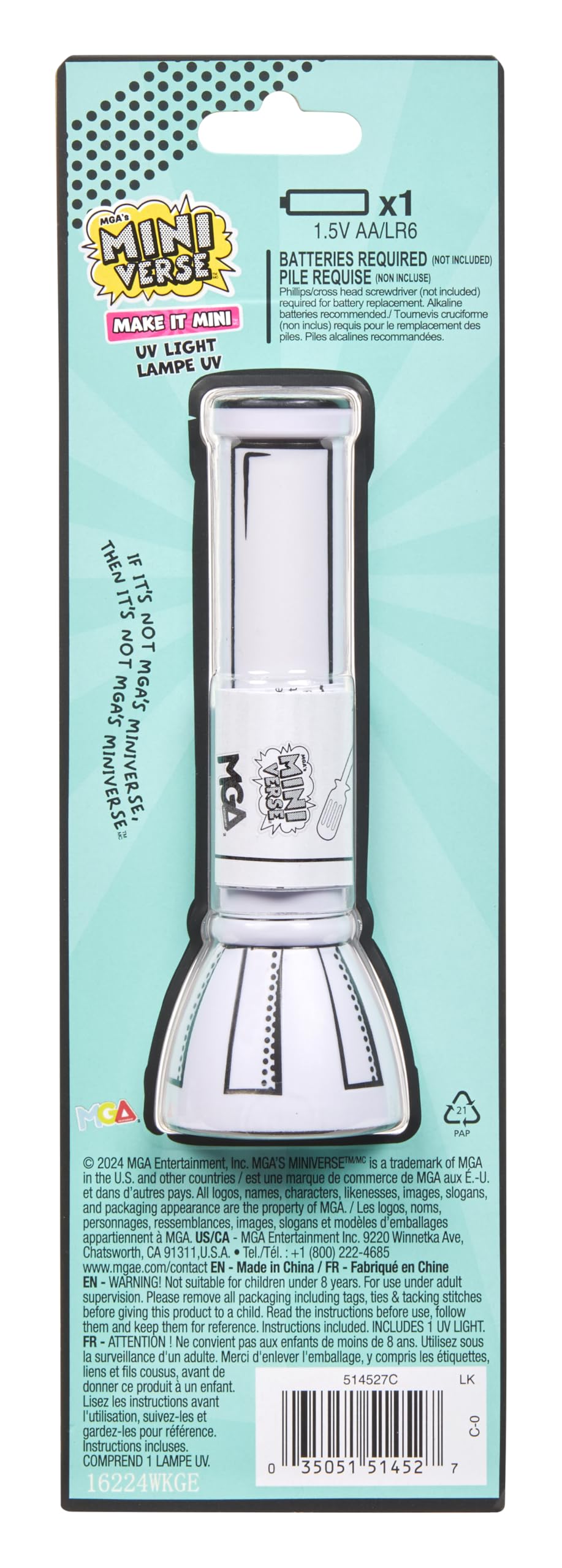 MGA's Miniverse Make It Mini UV Light Flashlight for Resin Curing 7