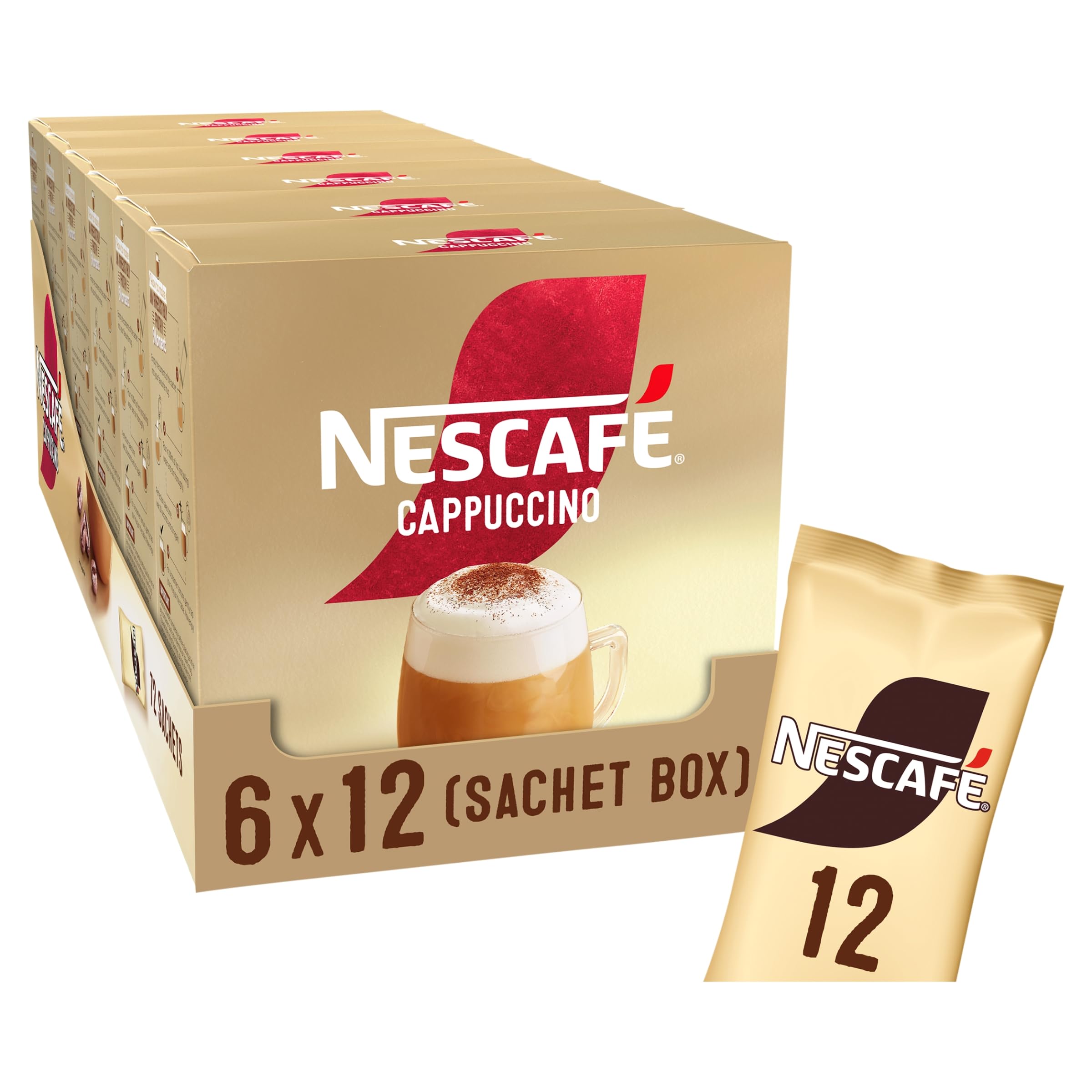 NESCAFÉ Cappuccino Instantkaffee-Beutel – 72 x 15,5 g 6