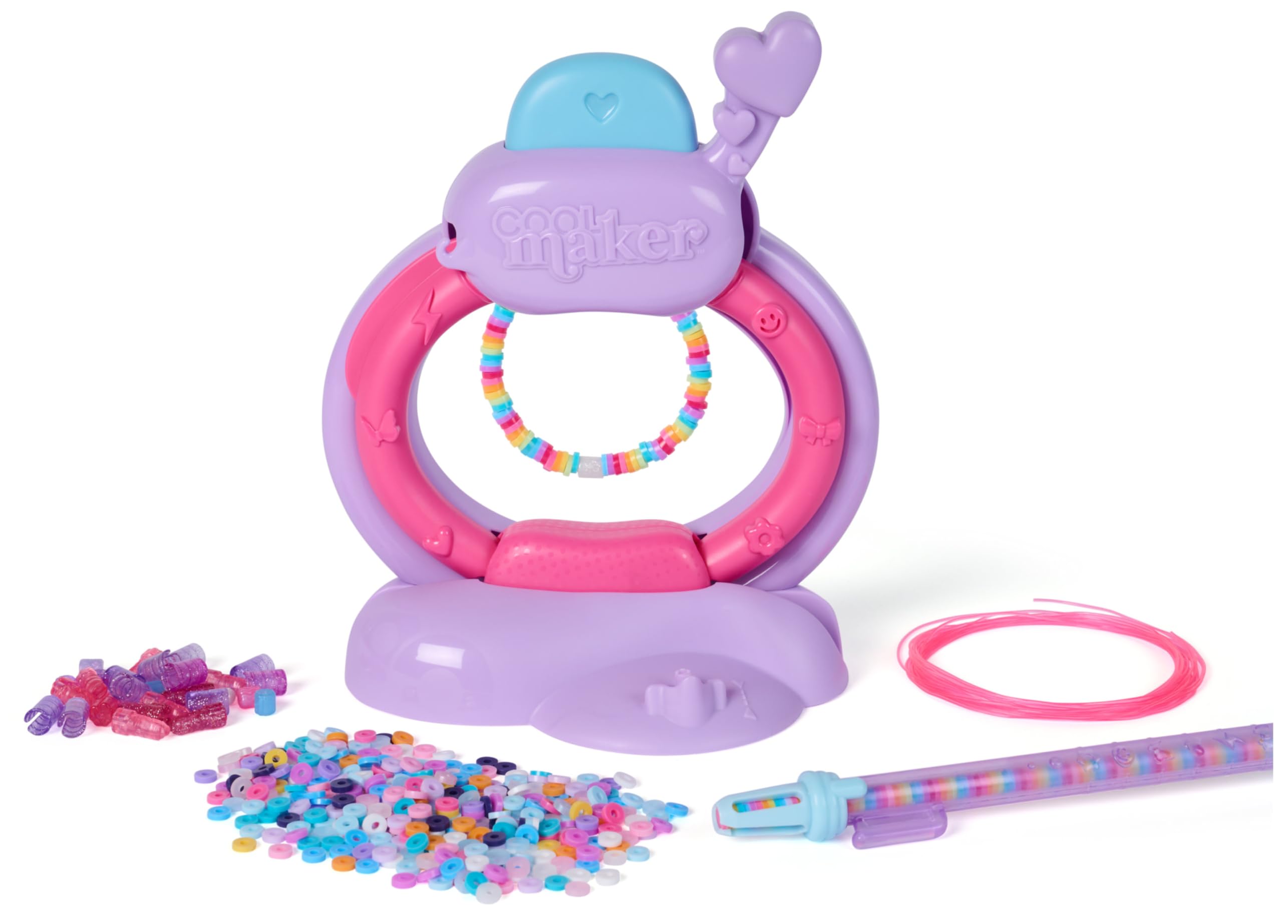 Cool MAKER Stack’d Heishi Studio Bracelet Making Kit - Easy Beading Pen for Kids 4