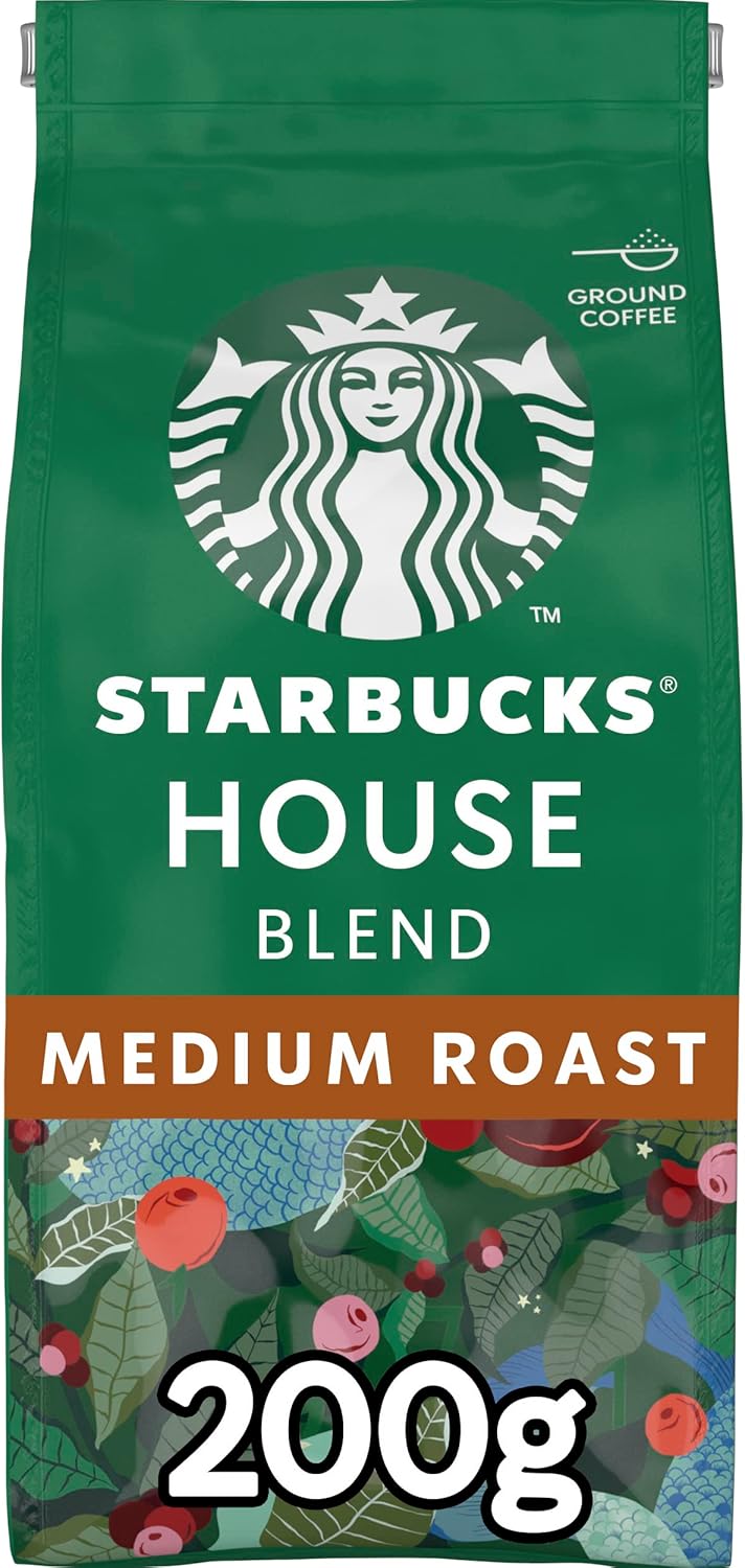 STARBUCKS House Blend Medium Roast gemahlener Kaffee 200 g (6er-Pack) 6
