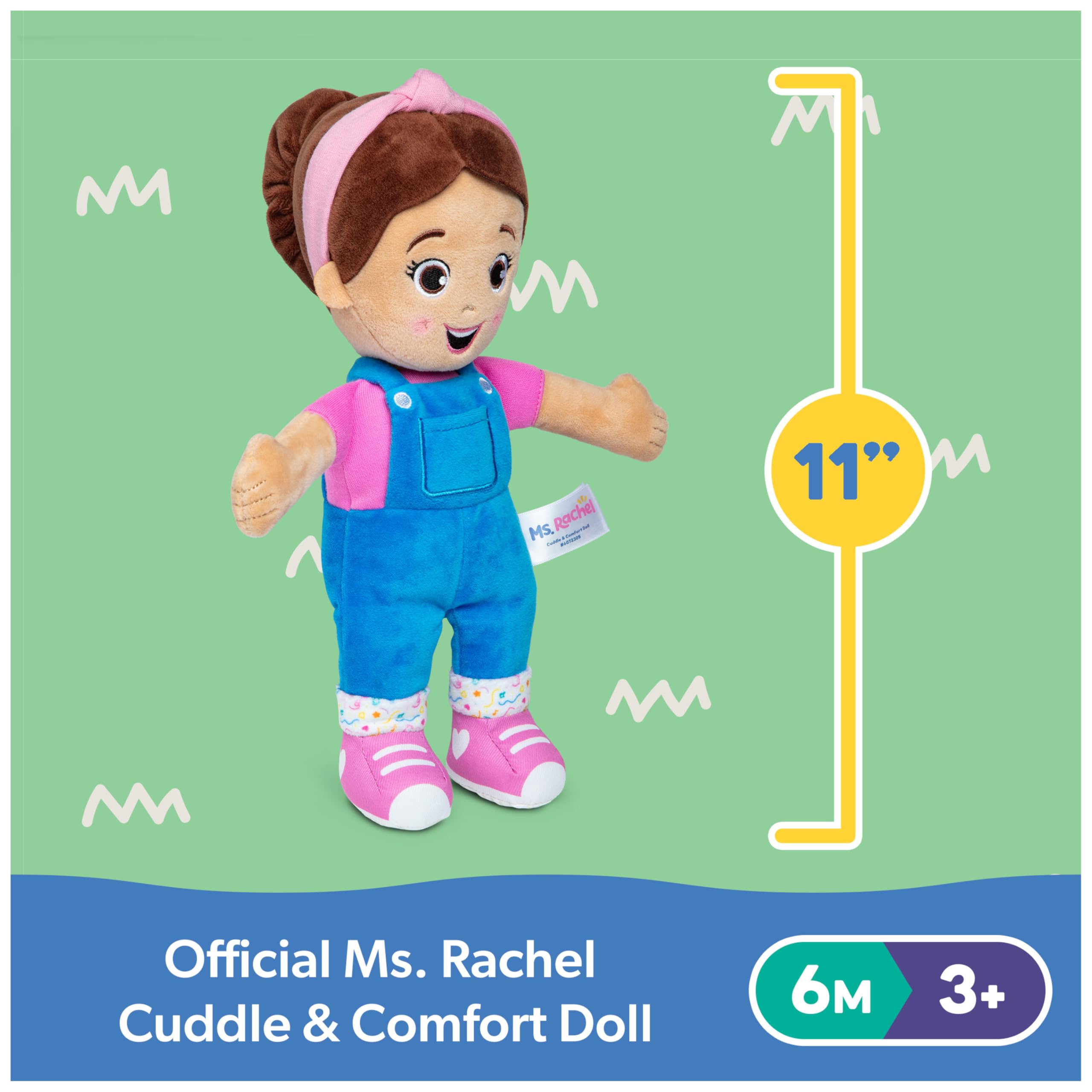 Ms. Rachel Cuddle & Comfort Doll - Soft Plush Baby Toy for Ages 6 Months+