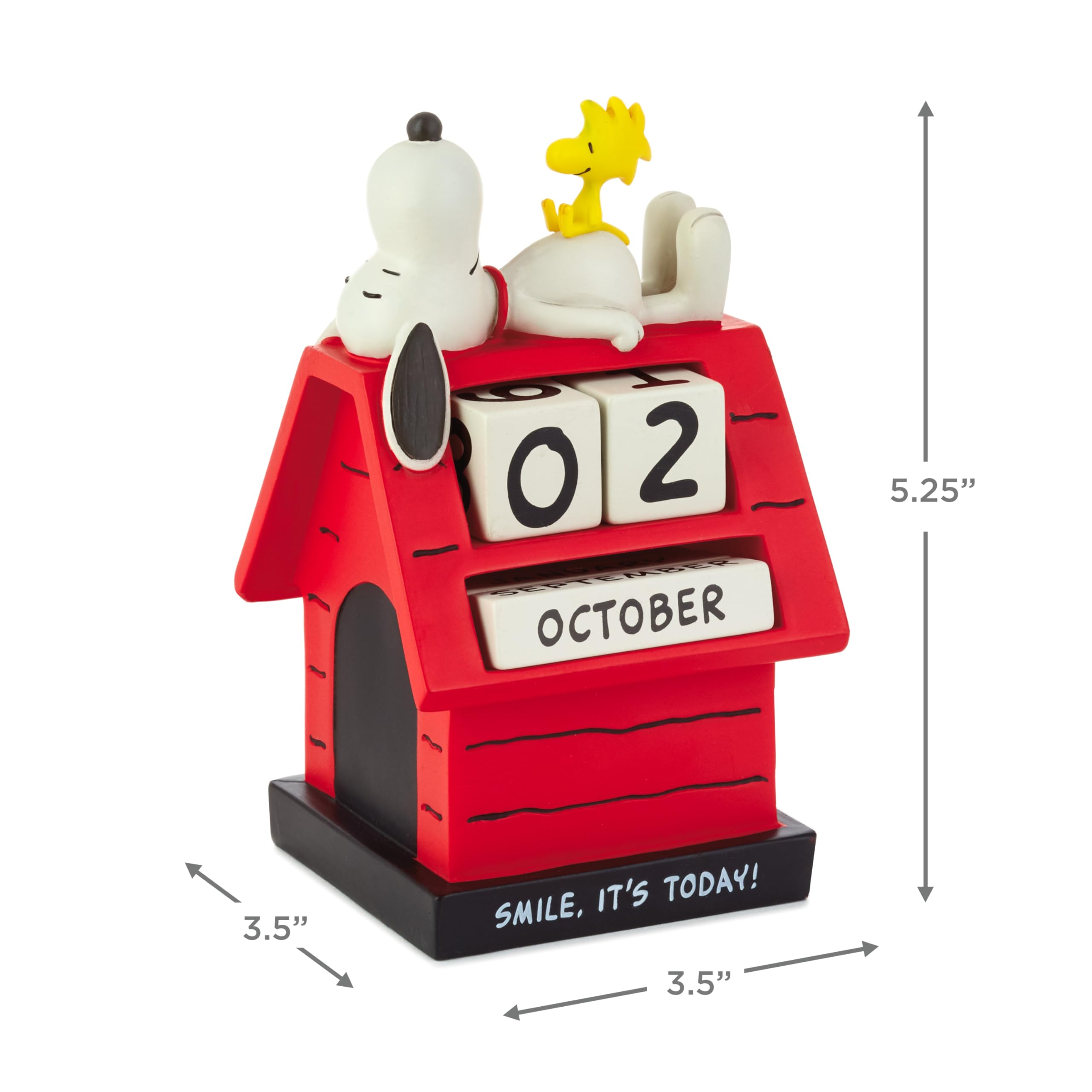 Hallmark SNOOPY & WOODSTOCK Perpetual Calendar | Resin Construction | H14.4cm x W8.4cm 6