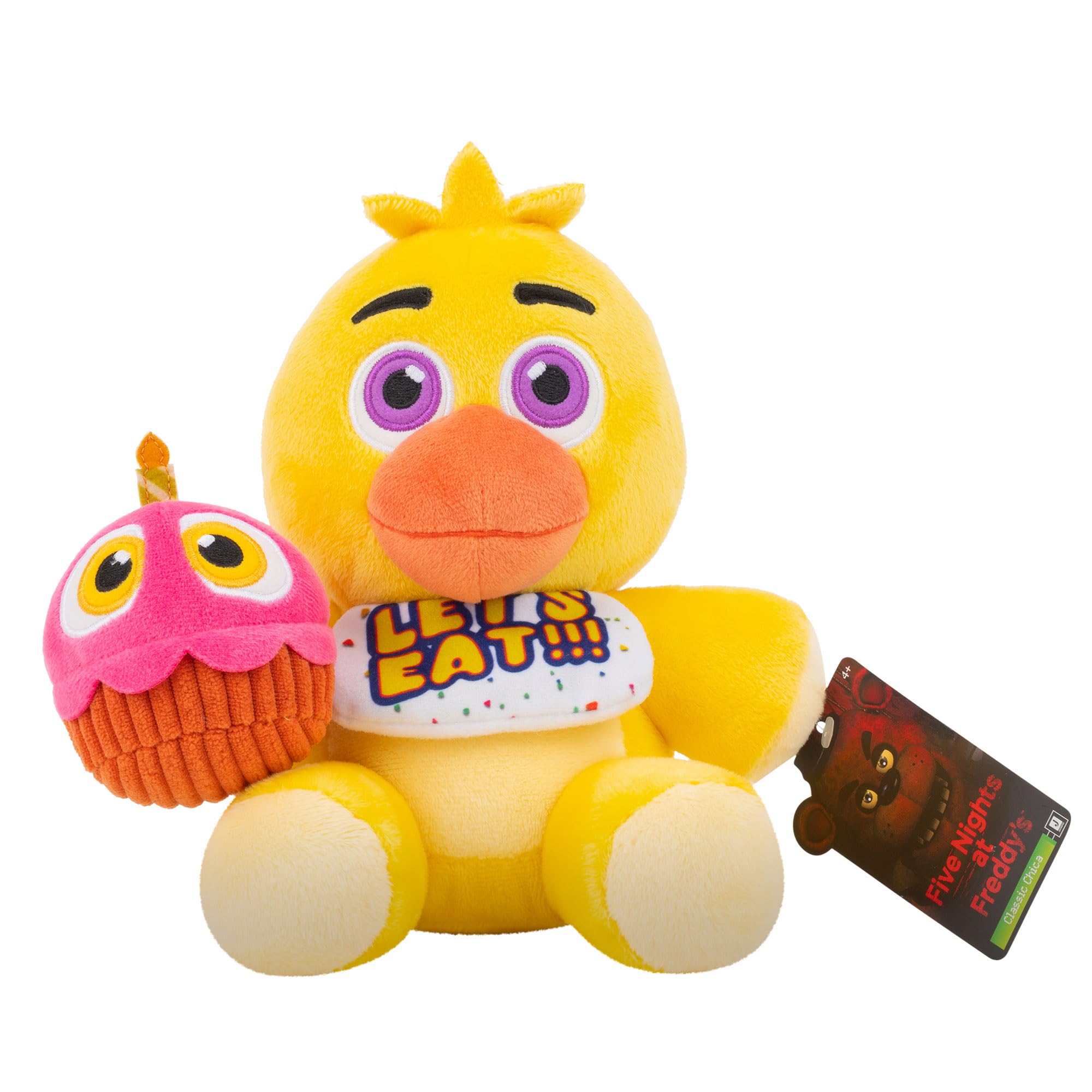 Five Nights at Freddy's Classic Chica Plush - 8-Inch Glow-in-the-Dark Eyes 5
