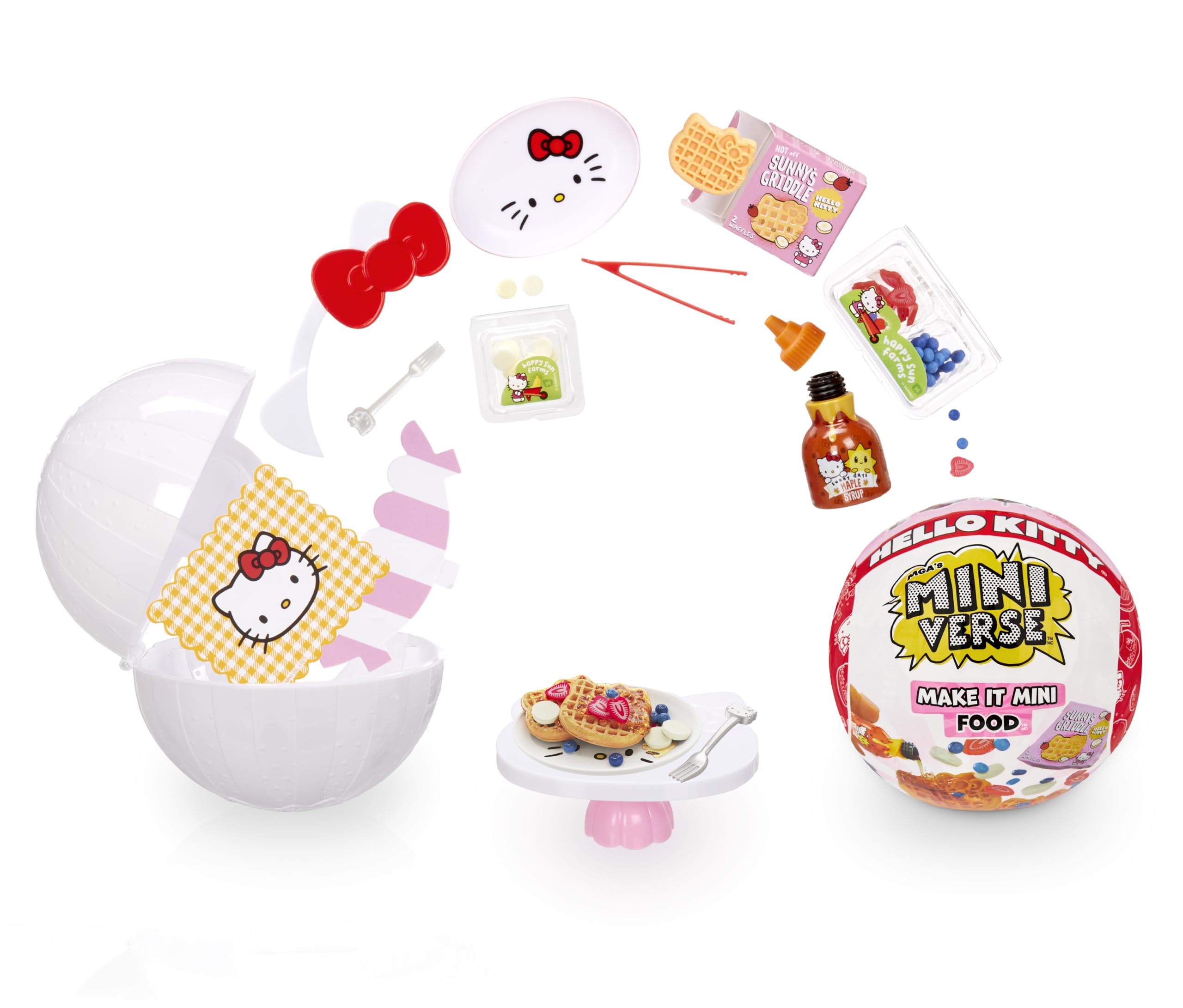 MGA's Miniverse Make It Mini Food Hello Kitty Collectibles - DIY Craft Resin Play Set, 8+