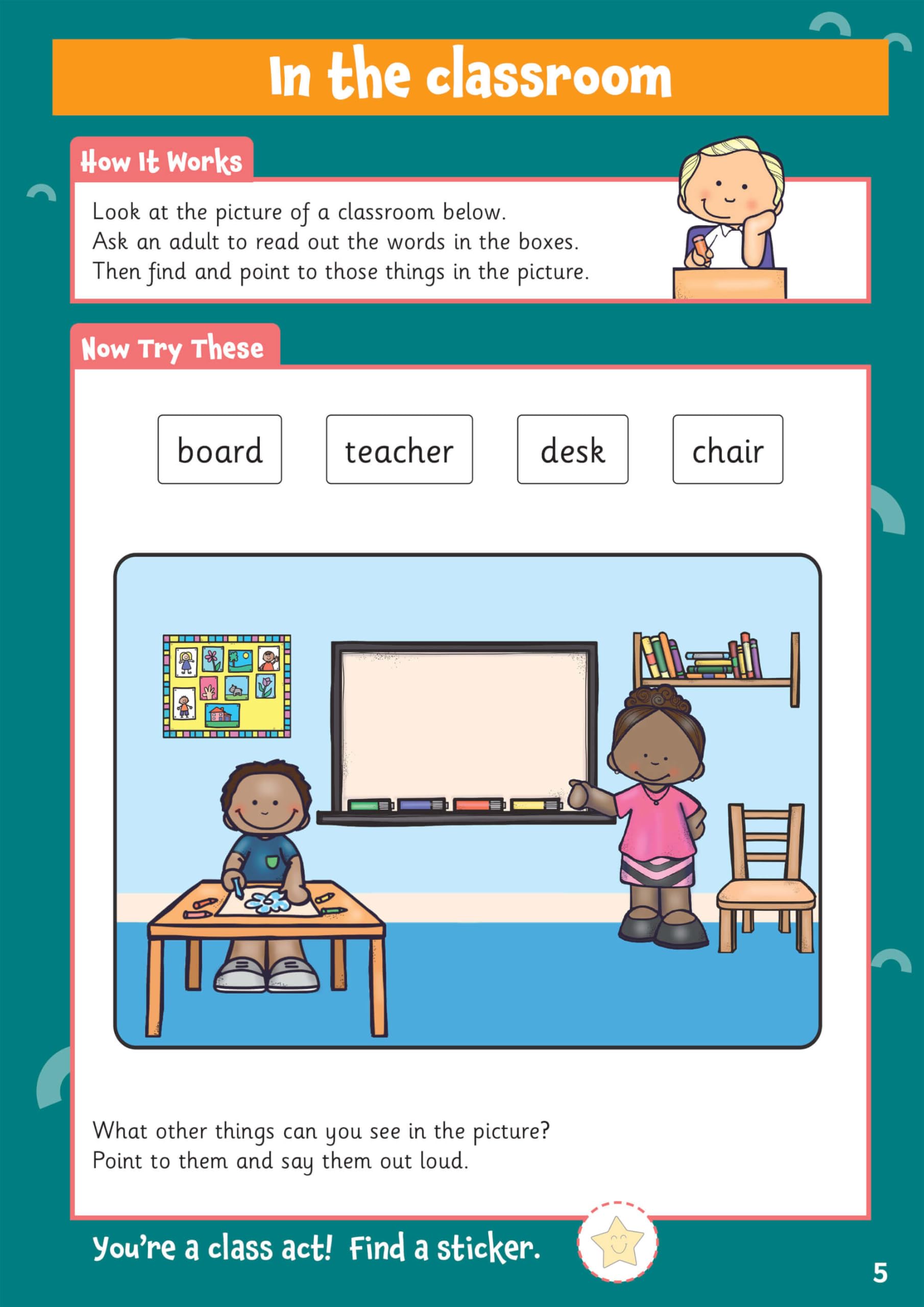 CGP 10 Minutes a Day Starting School Activity Book for Ages 4-5 | Over 100 Stickers 3