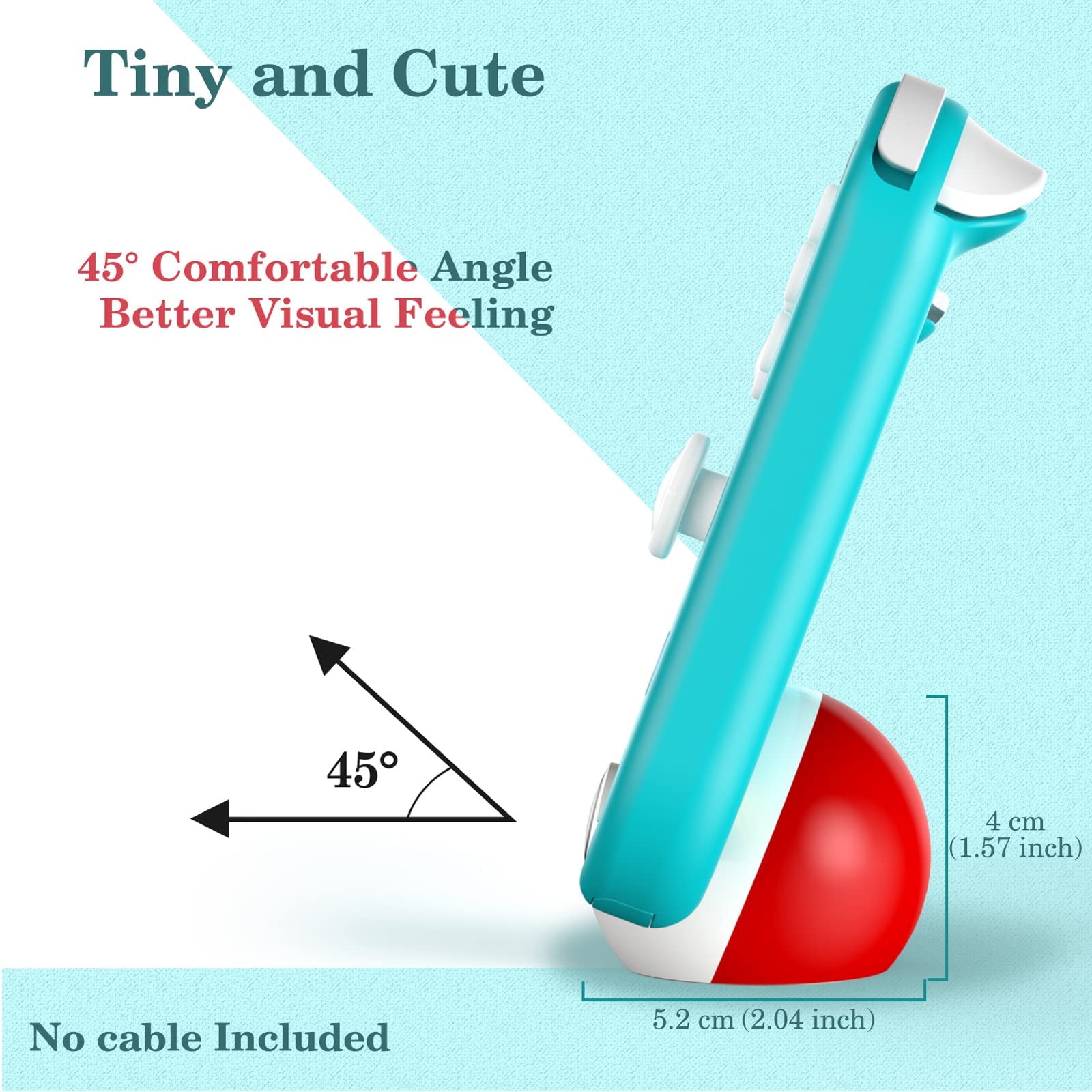 Antank Tiny Charging Dock for Nintendo Switch, Switch OLED & Switch Lite - Compact 45° Angle Charger Stand with Non-Slip Base 7