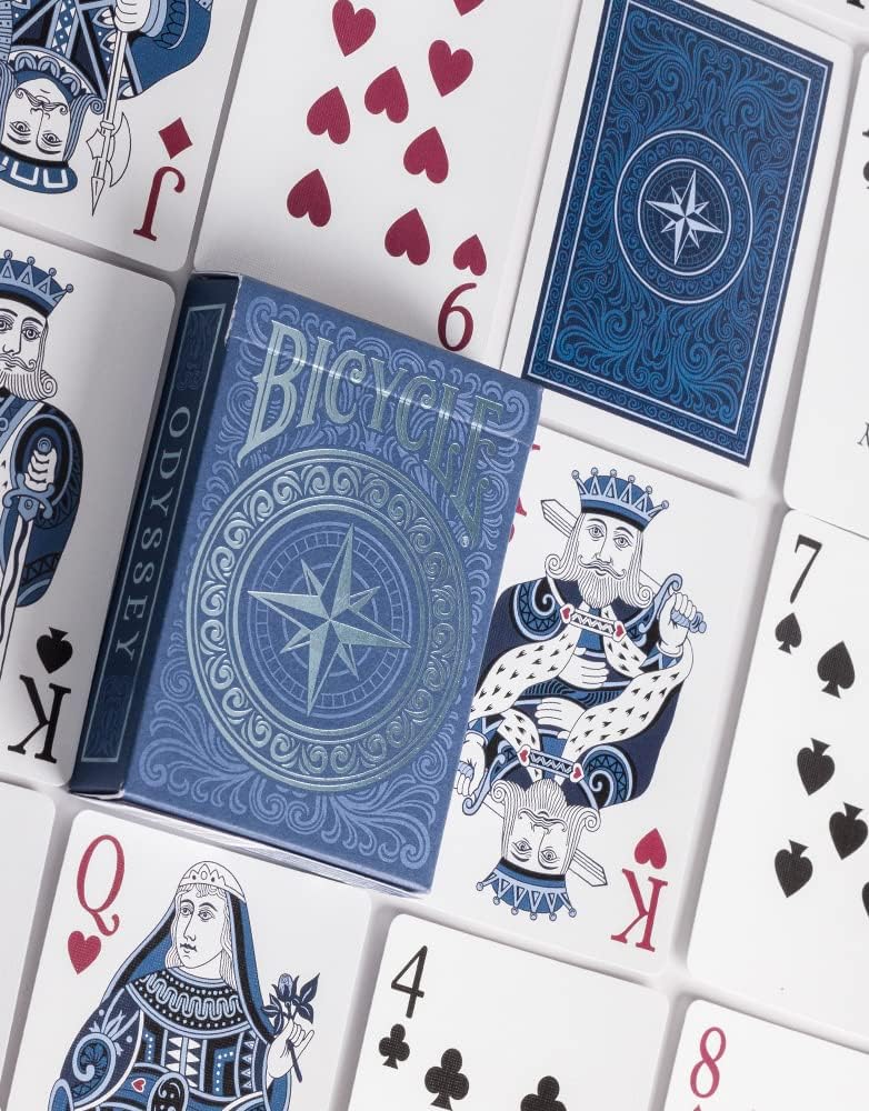 Bicycle Odyssey Playing Cards Blue 6