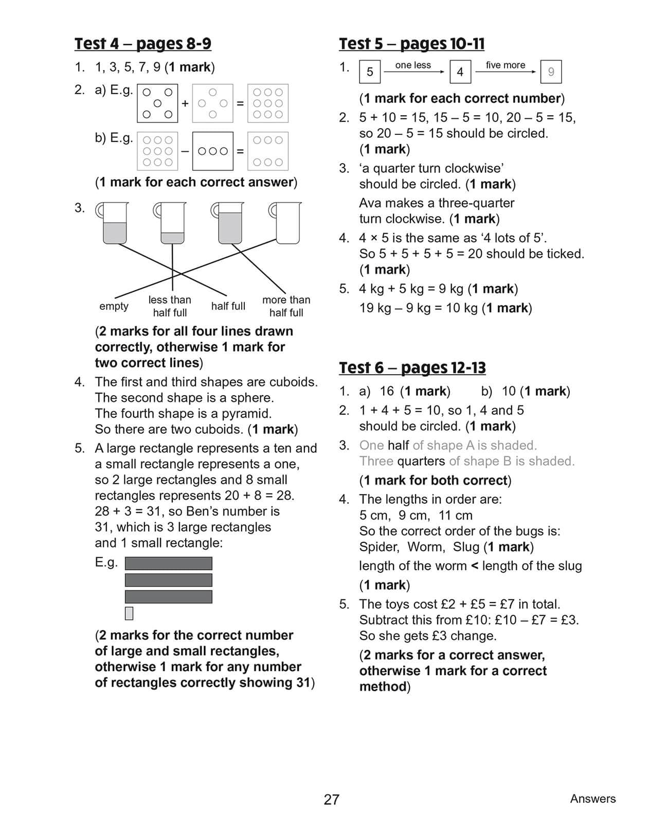 CGP New KS1 Maths 10-Minute Tests - Year 2 Problem Solving | Paperback | Ages 6-7 6