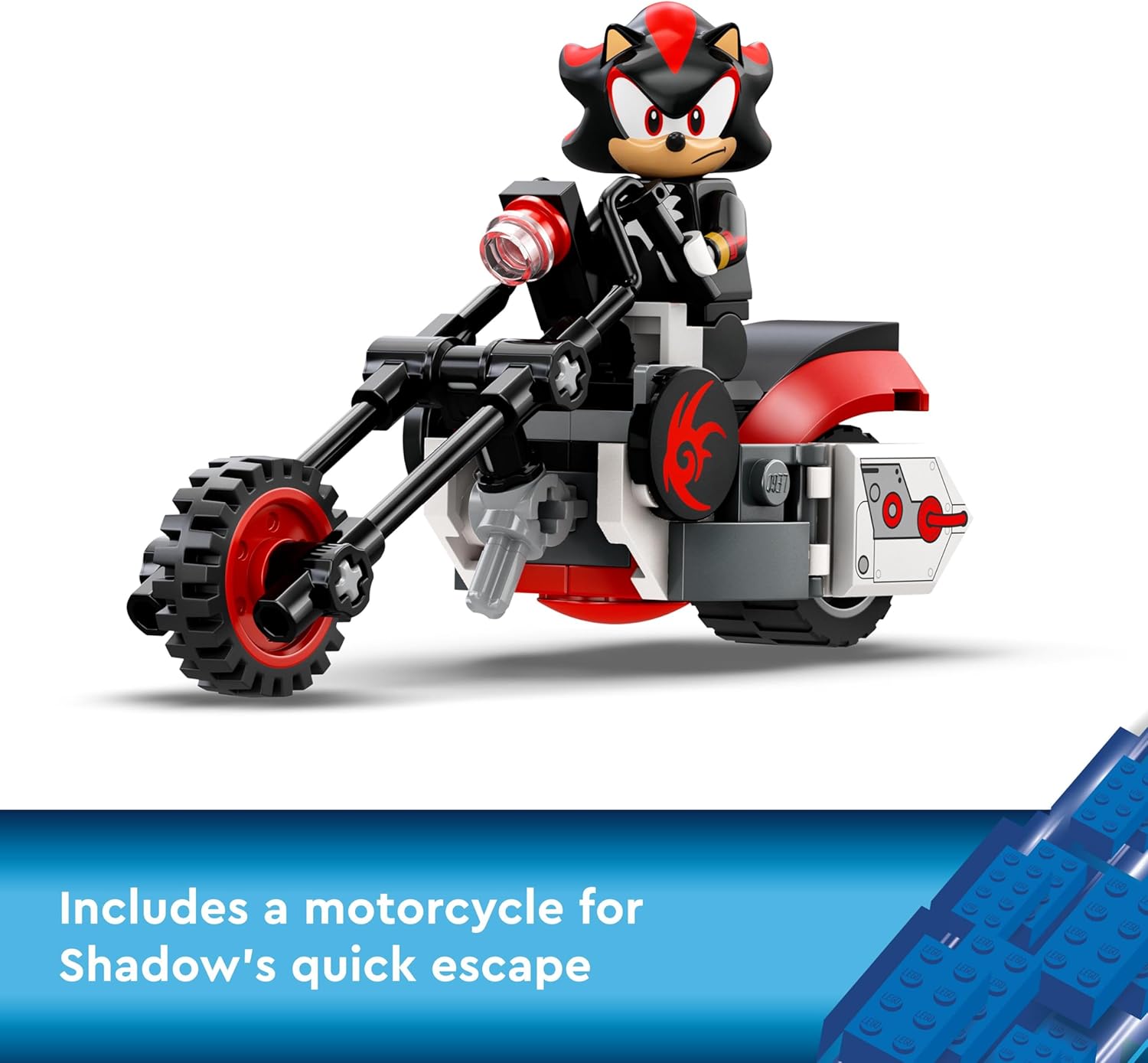 LEGO Sonic the Hedgehog Shadow the Hedgehog Escape Motorbike Playset - Building Set for Kids 8+ 3