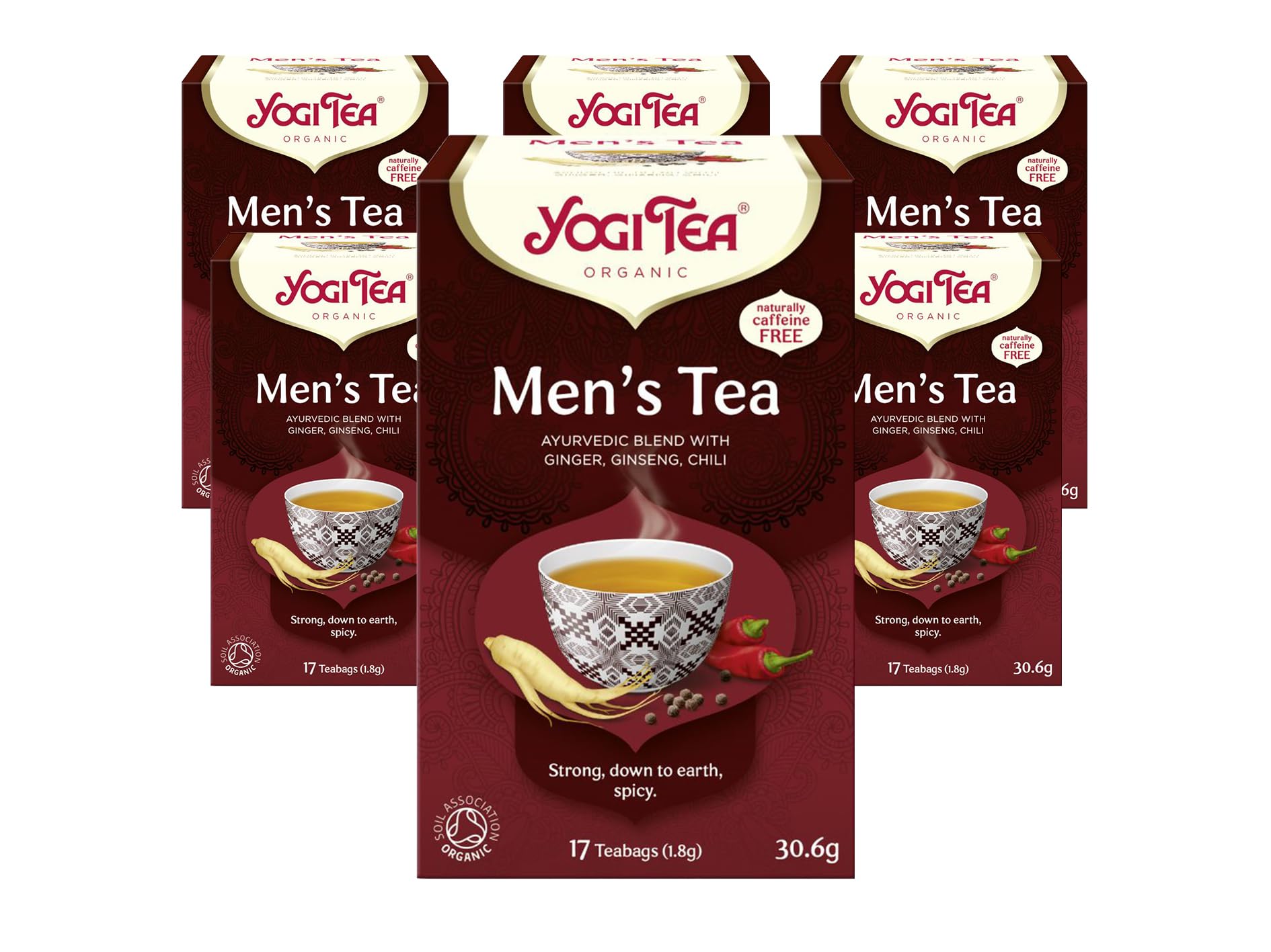 YOGI TEA - Men's Tea Organic Spice and Herbal Tea Caffeine Free 102 Bags 1