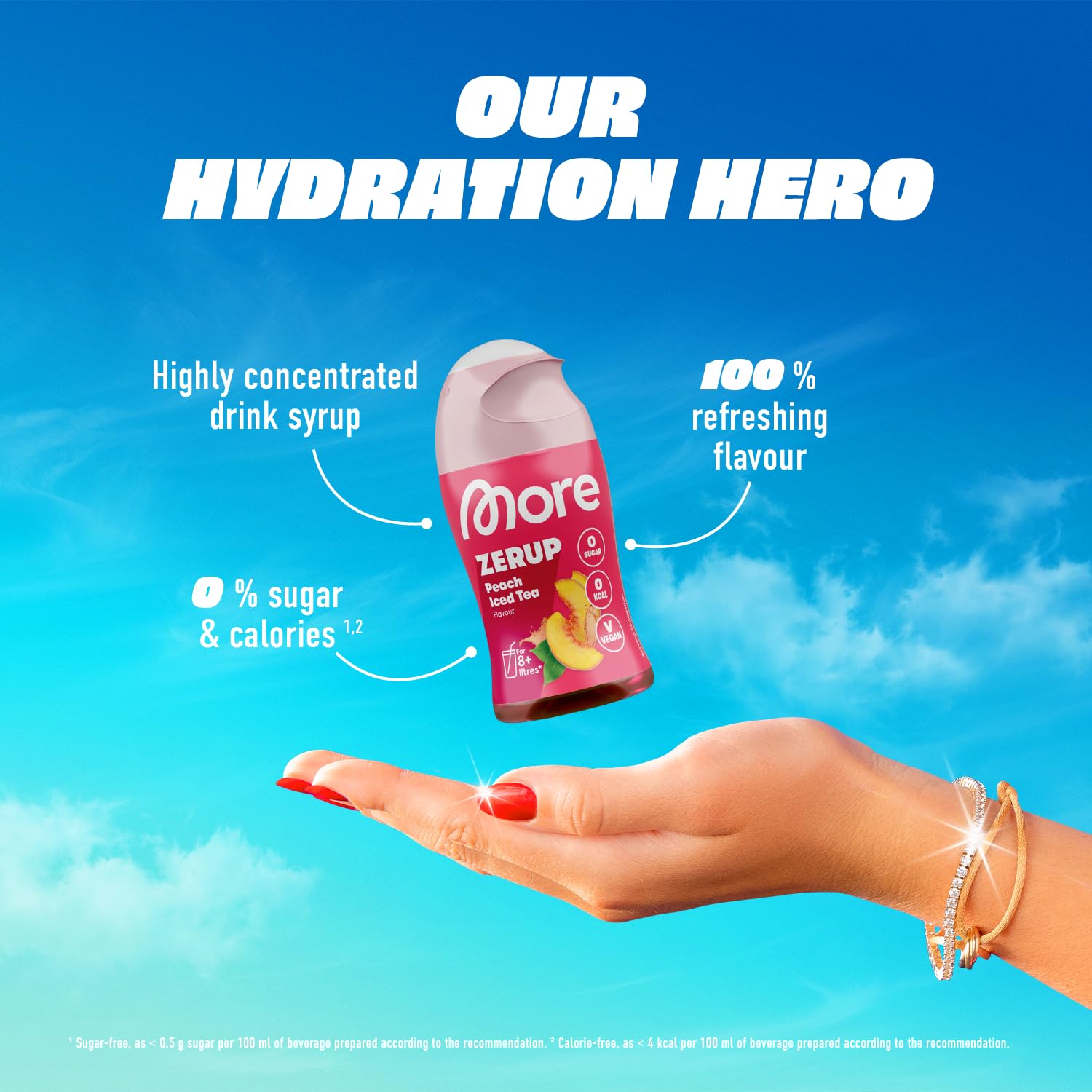 MORE NUTRITION Zerup Pear - Sugar-Free | 65 ml | 8 Liters Ready-to-Drink