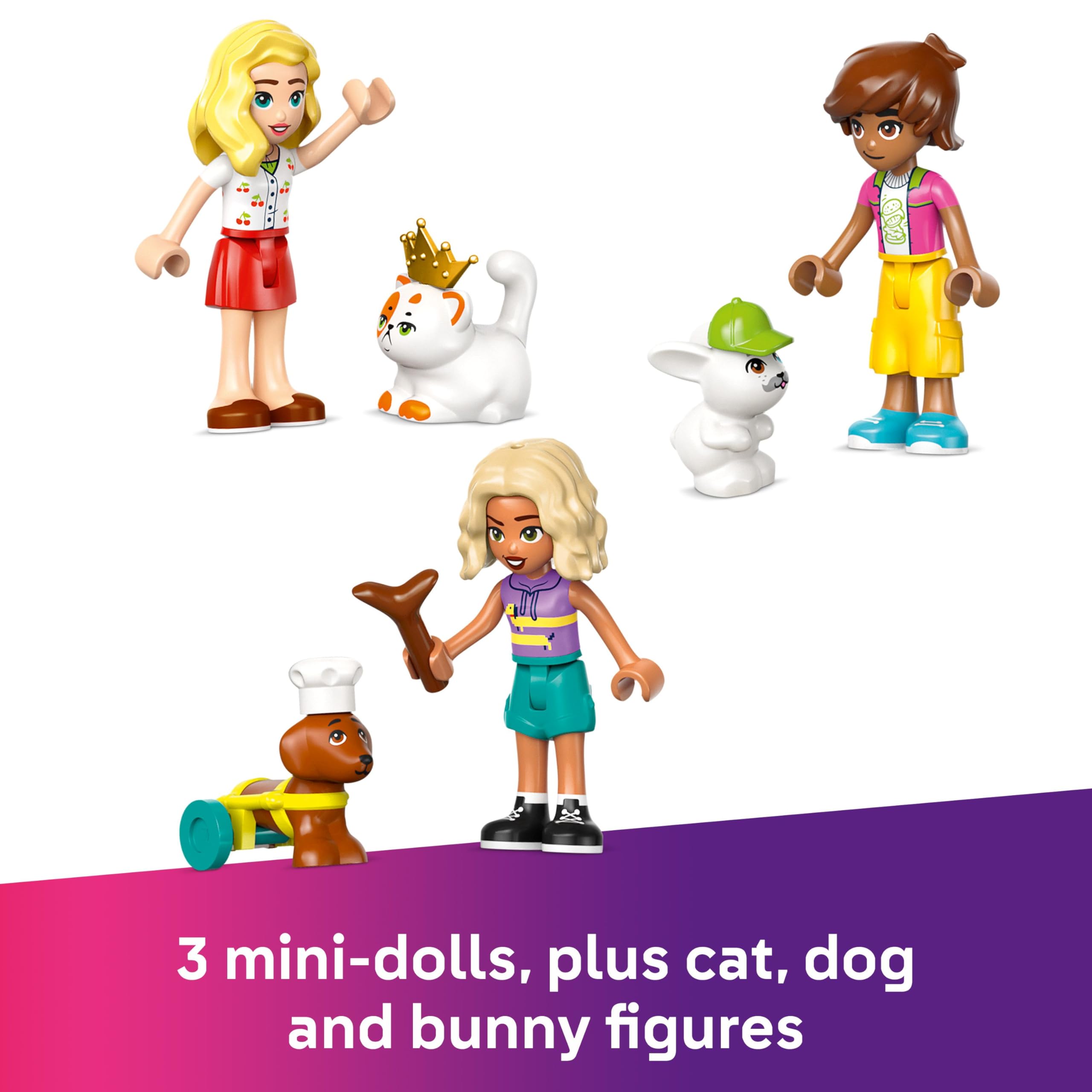 LEGO Friends Pet Accessories Shop Set - Animal Building Toy Playset with 2 Mini Dolls, 375 Pieces 10